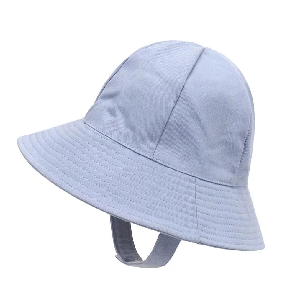 Spring Summer Wide Brim Outdoor Foldable Big Visors Sun Hat Beach Cap Bucket Hat Fisherman Cap BLUE