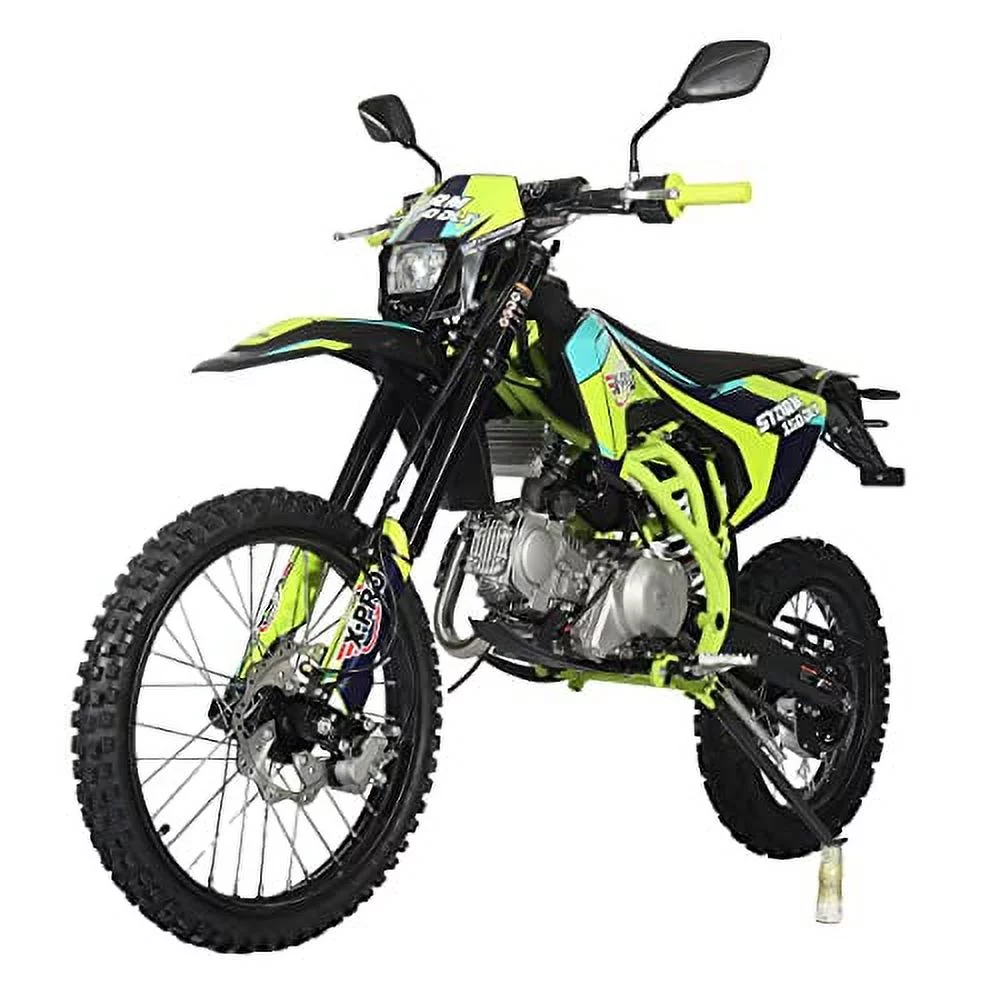 X-Pro Brand New 150cc Gas Pit Dirt Bike with All lights, 4-Speed Manual Transmission, 19