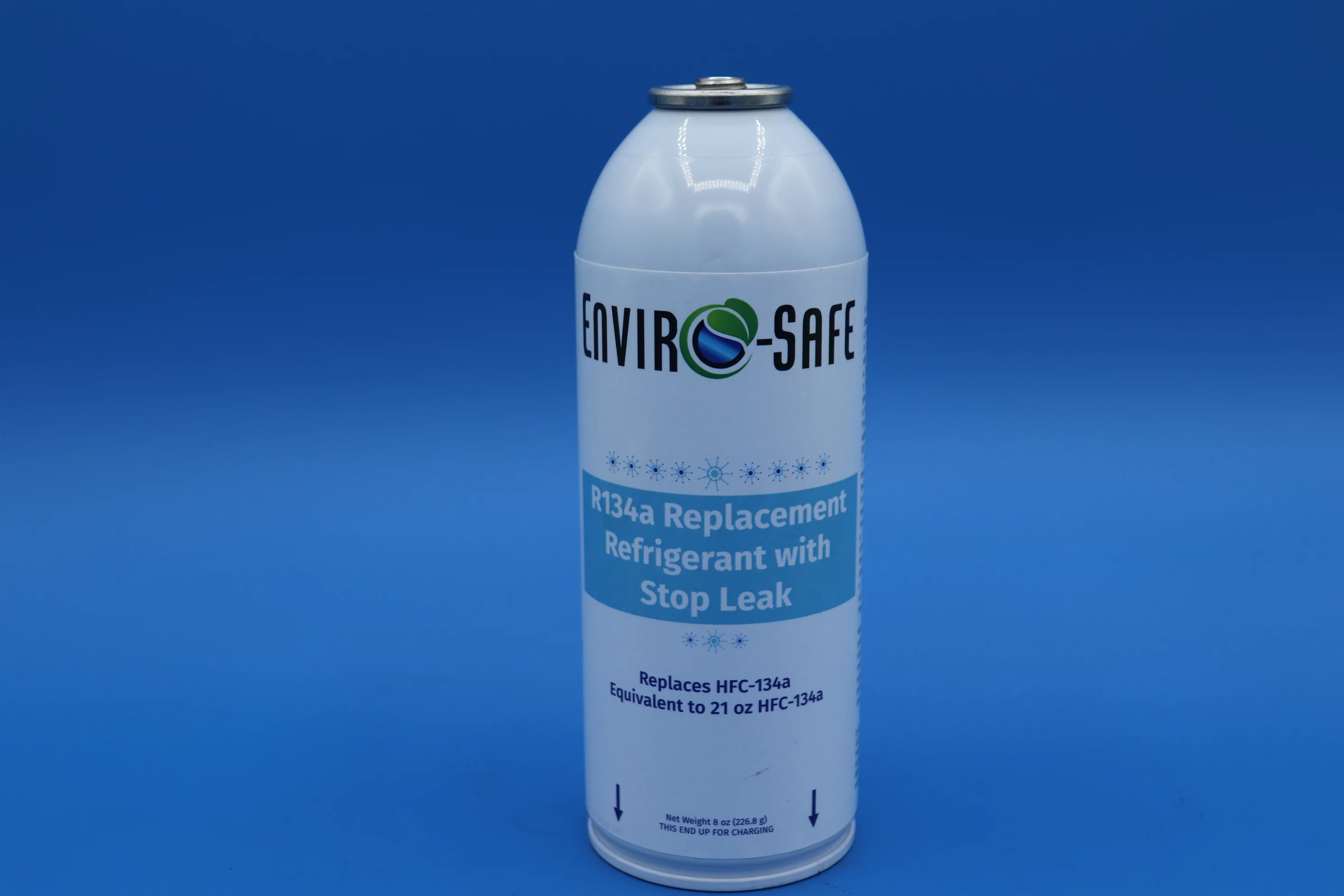 R134a Refrigerant replacement with stop leak, case of 12 and Brass gauge, R134, r134a