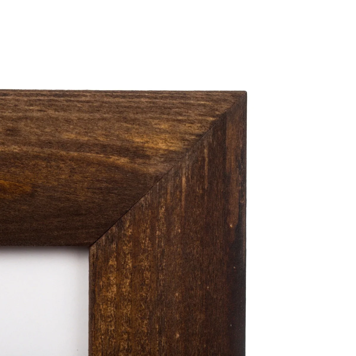 Rustic Wooden Picture Frame 11x14 – Solid Pine Distressed Wood Photo Frame for Wall Hanging Display, Dark Brown