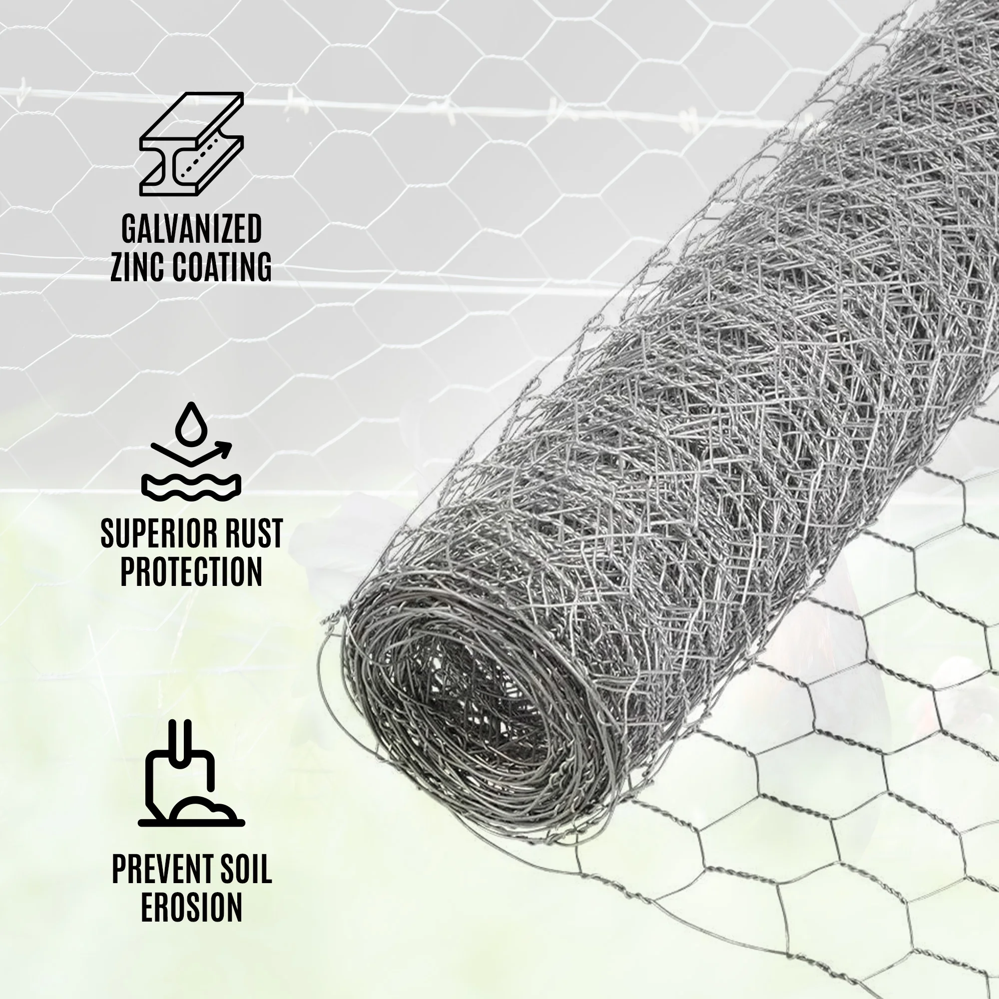 YARDGARD 5 Foot X 150 foot 1 Inch Mesh Poultry Netting