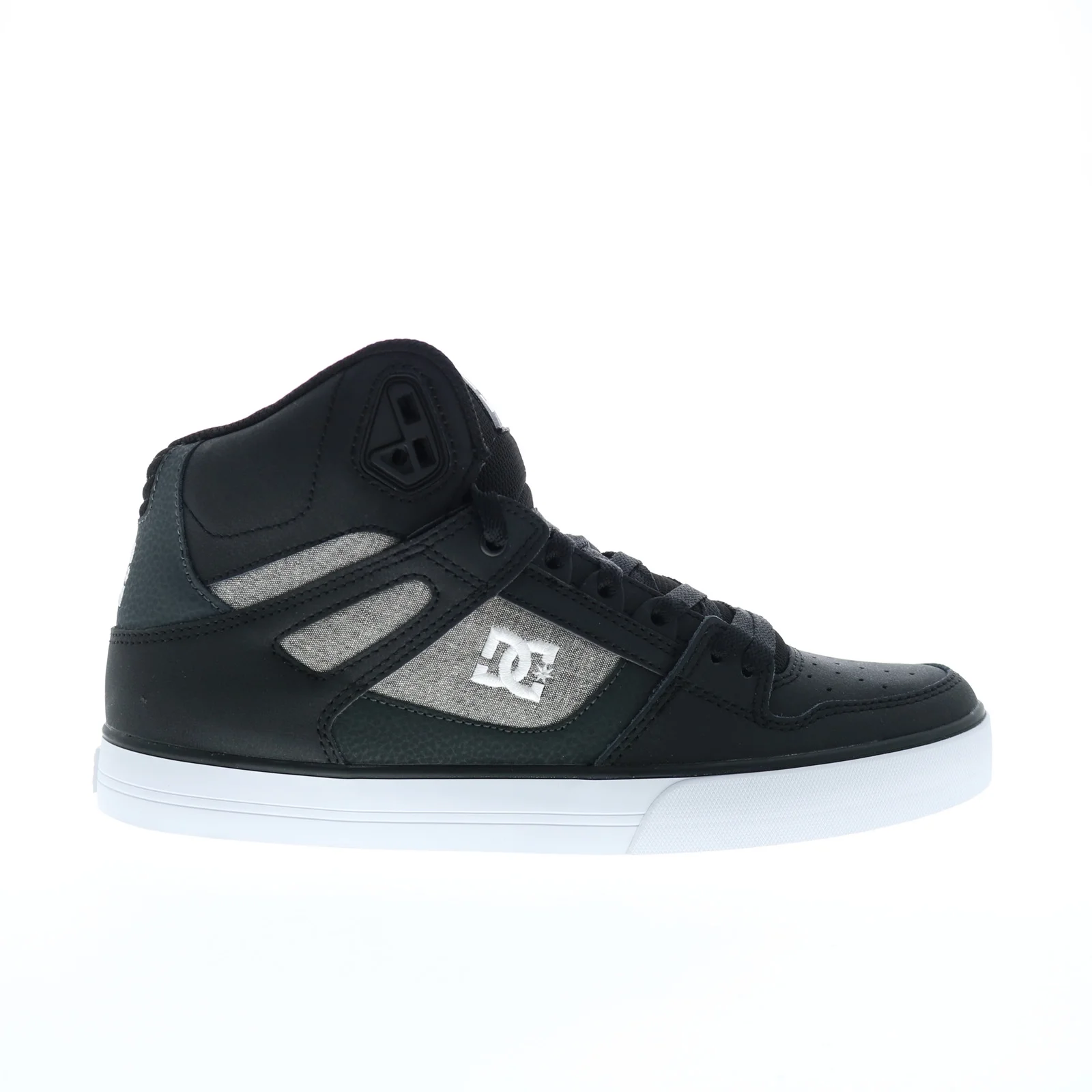 DC Shoes Men's Pure High-Top Shoes Black/White/Armor - ADYS400043-KWA