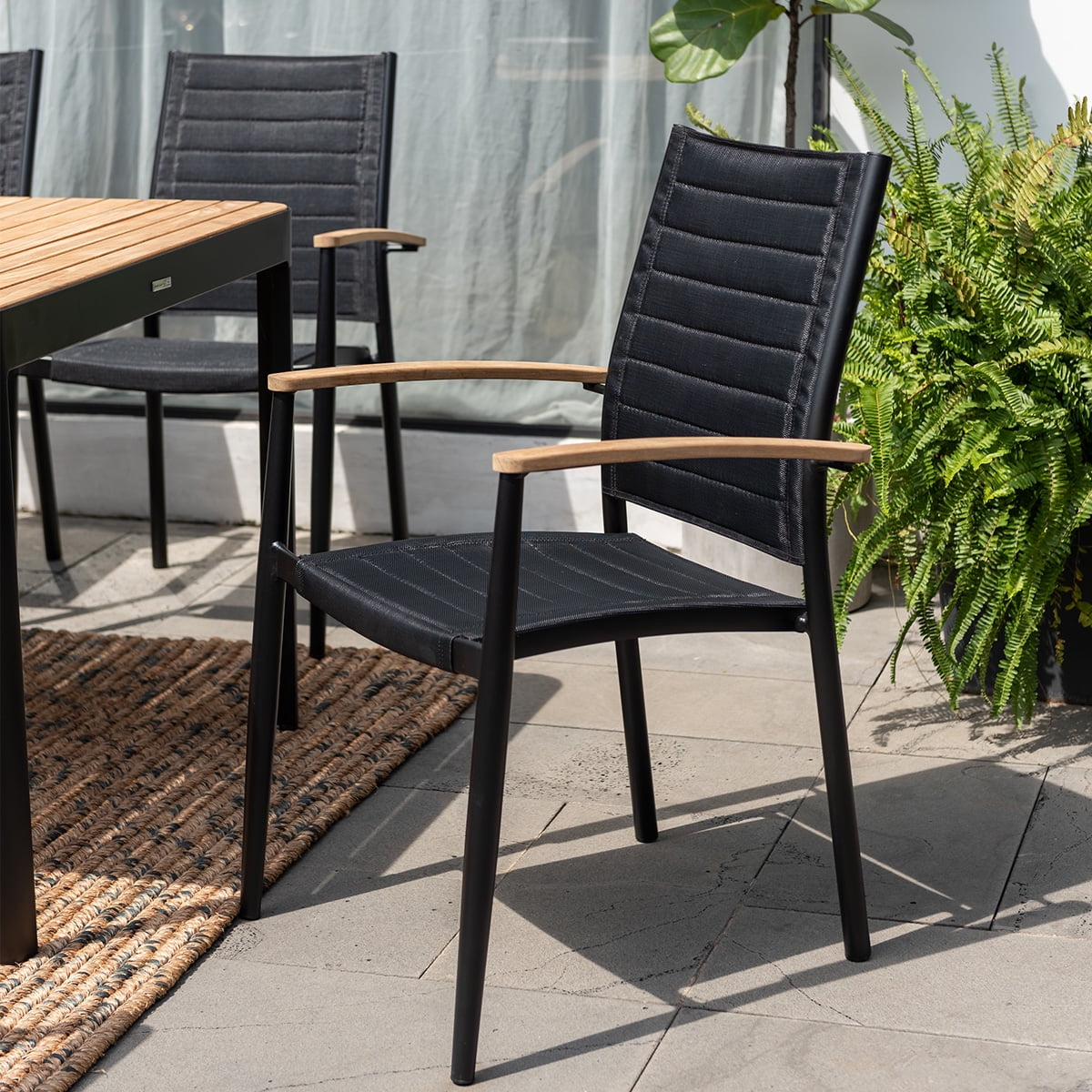 Amazonia Manly Beach 5-Piece Teak Wood 100% FSC Round Patio Dining Set