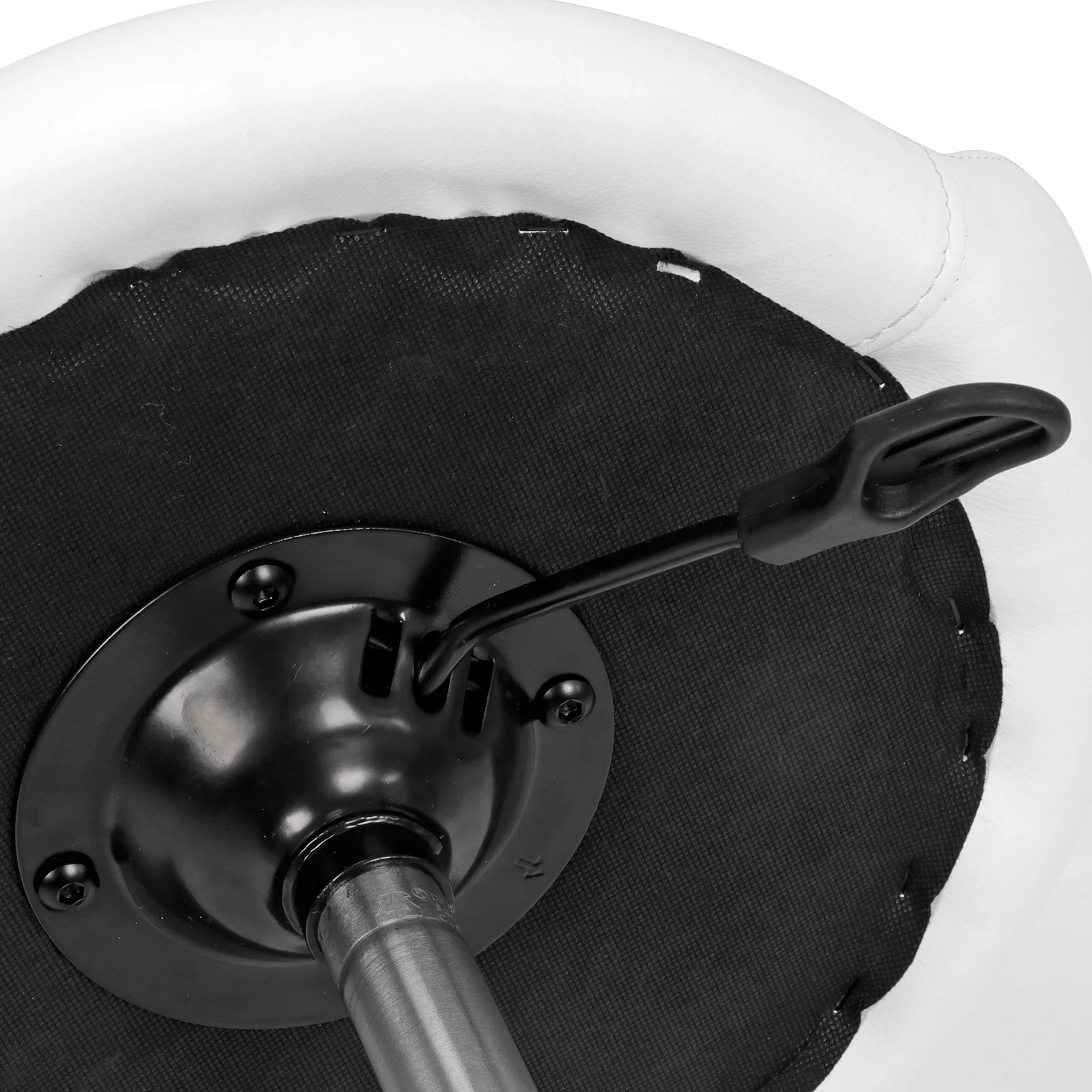 ZENY Swivel Salon Stool Chair PU Backrest 21-27