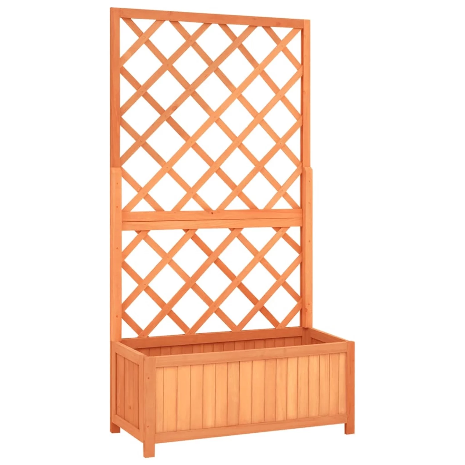 ikayaa Garden Trellis Planter Brown 27.6