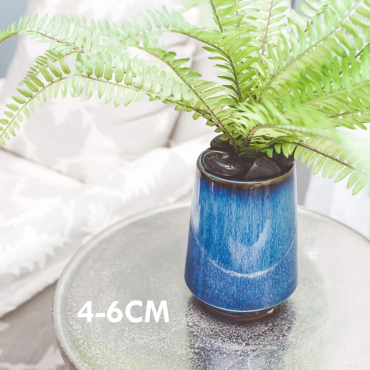 Galashield 5 lb Black Rocks Pebbles for Plants Natural Decorative Polished Stones for Planters Succulent River Rocks Aquarium Gravel