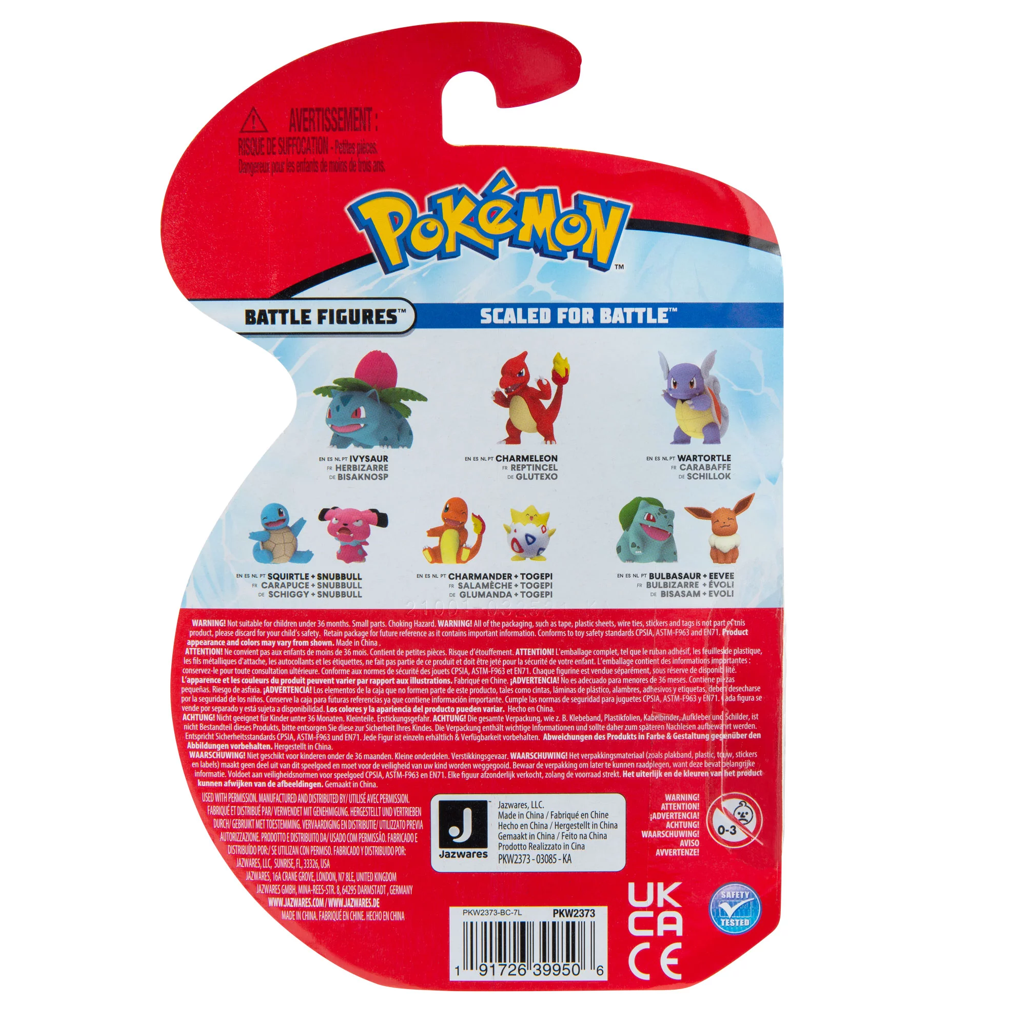 Pokémon Kanto Battle Figure 2 Pack - Bulbasaur and Pikachu
