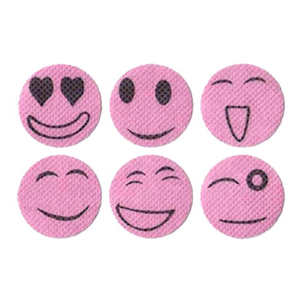 72 Hour (60 Piece) Proshield Natural Mosquito Repellent Smiley Patch Pink