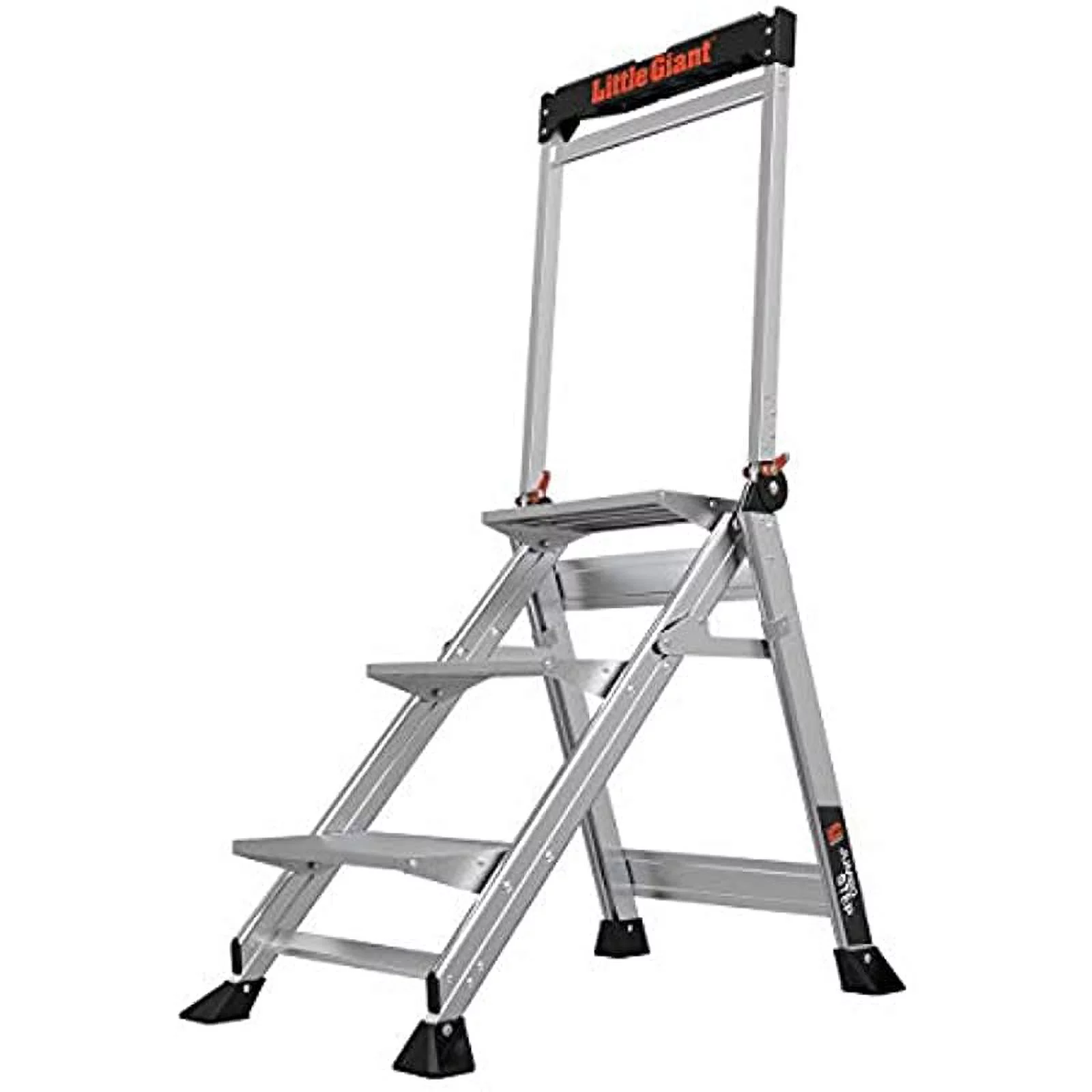 Little Giant Ladders, Jumbo Step, 3-Step, 2 Foot, Step Stool, Aluminum, Type 1AA, 375 lbs Weight Rating, (11903), Gray