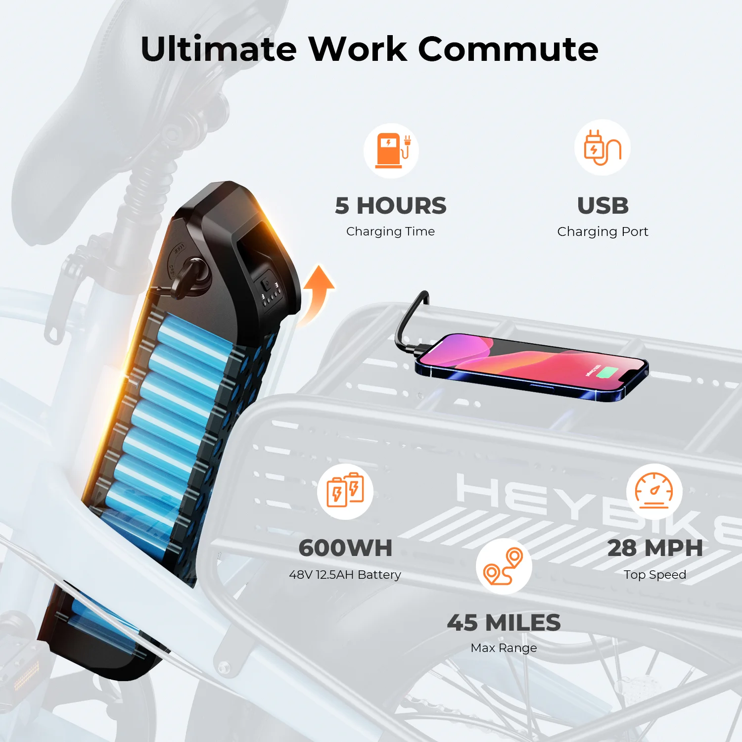 Heybike Mars 2.0 Electric Bike Foldable 20