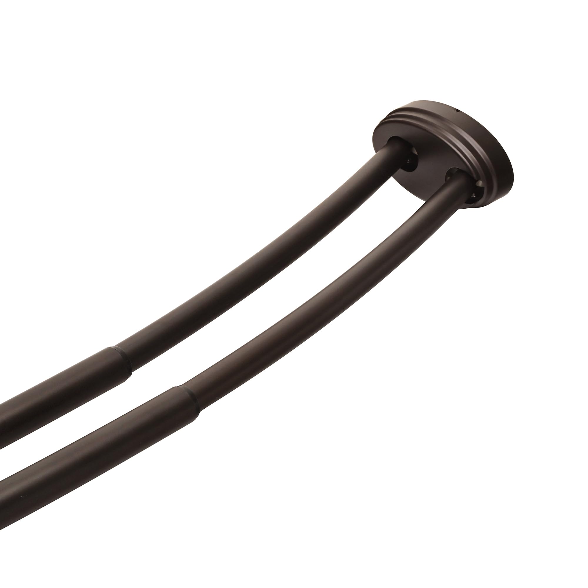 Utopia Alley Rustproof Aluminum Double Curved Shower Curtain Rod, Adjustable Double Shower Rod from 45