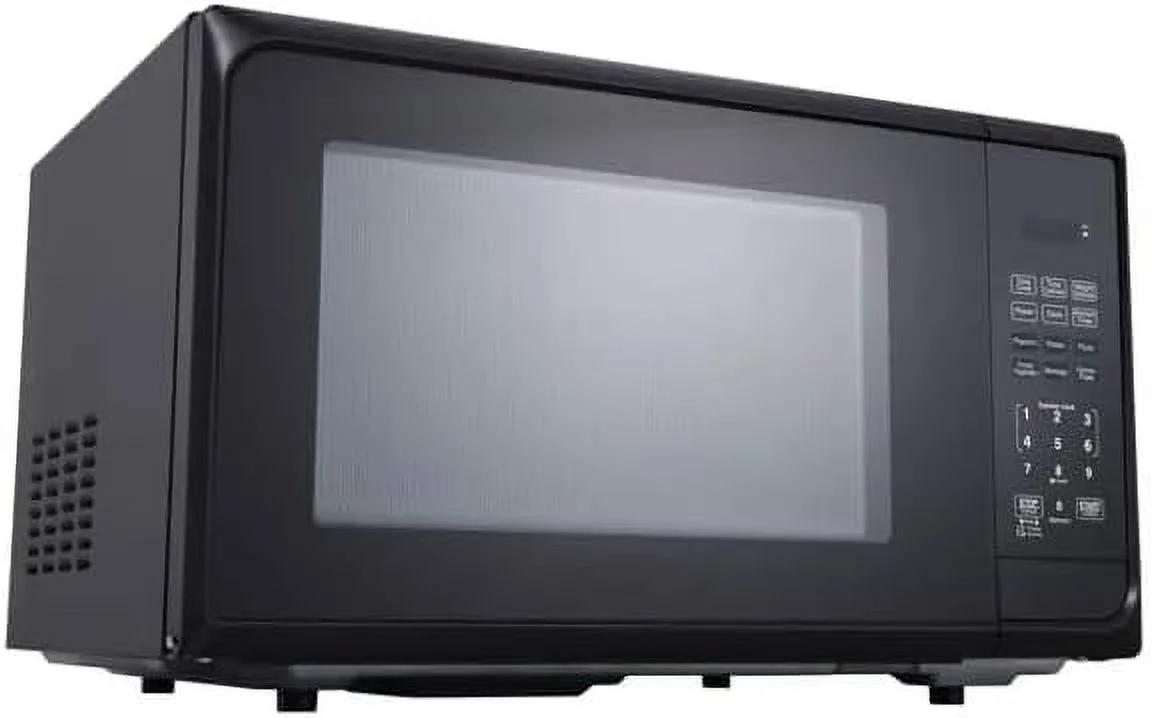 WG 1.1 cu ft 1000W Microwave Oven - Stainless Steel Black