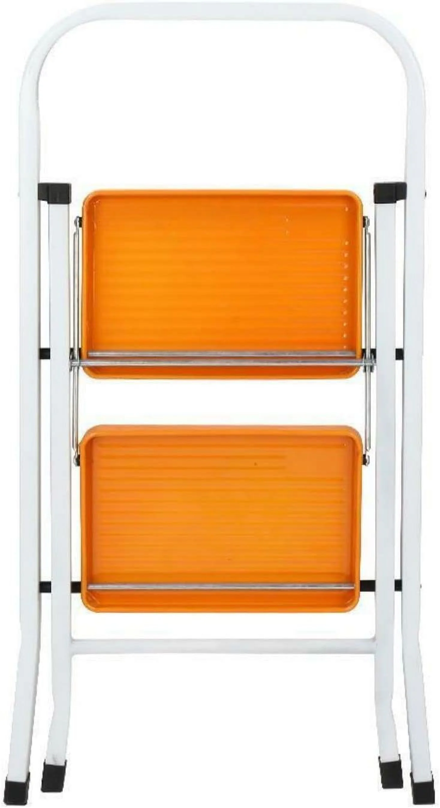 2 Step Ladder, Folding Step Stool Steel Anti-Slip Sturdy Wide Pedal 330lbs Load