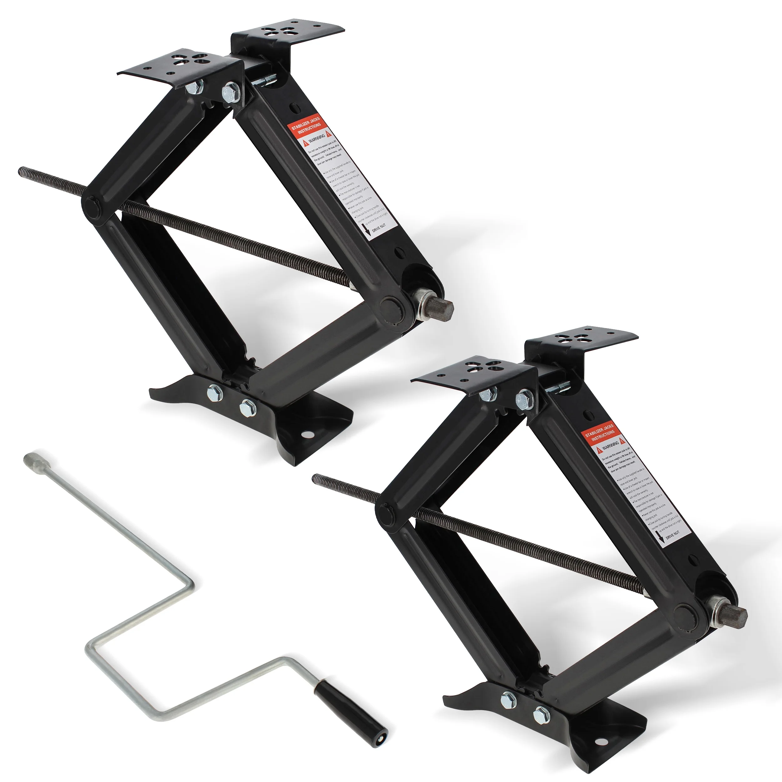 Dumble 2pk Stabilizing Trailer Jack - 7500lb Adjustable Scissor Jack Stabilizers