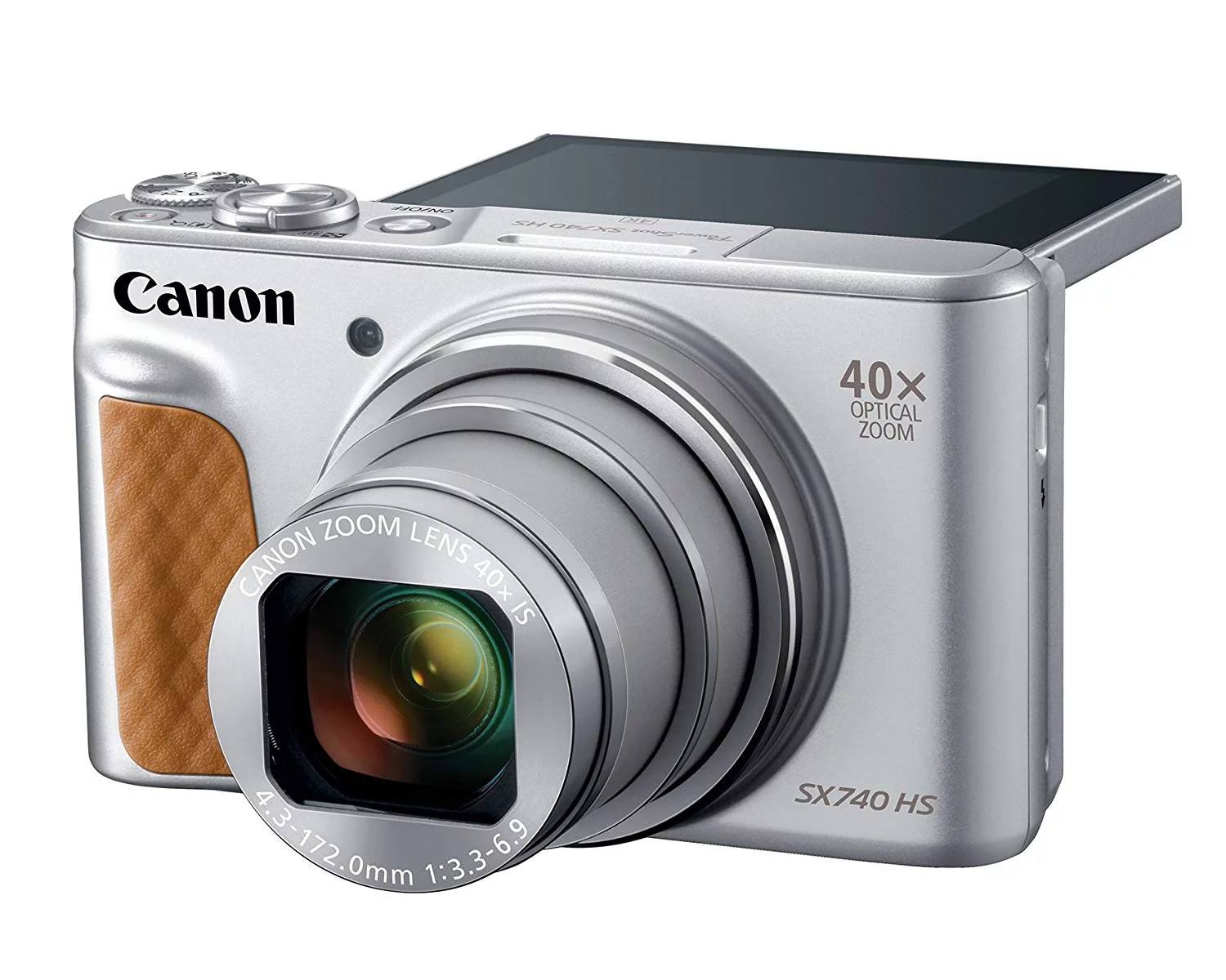 Canon PowerShot SX740 HS 20.3MP Digital Camera Silver with 40x Optical Zoom Wifi 4K Video