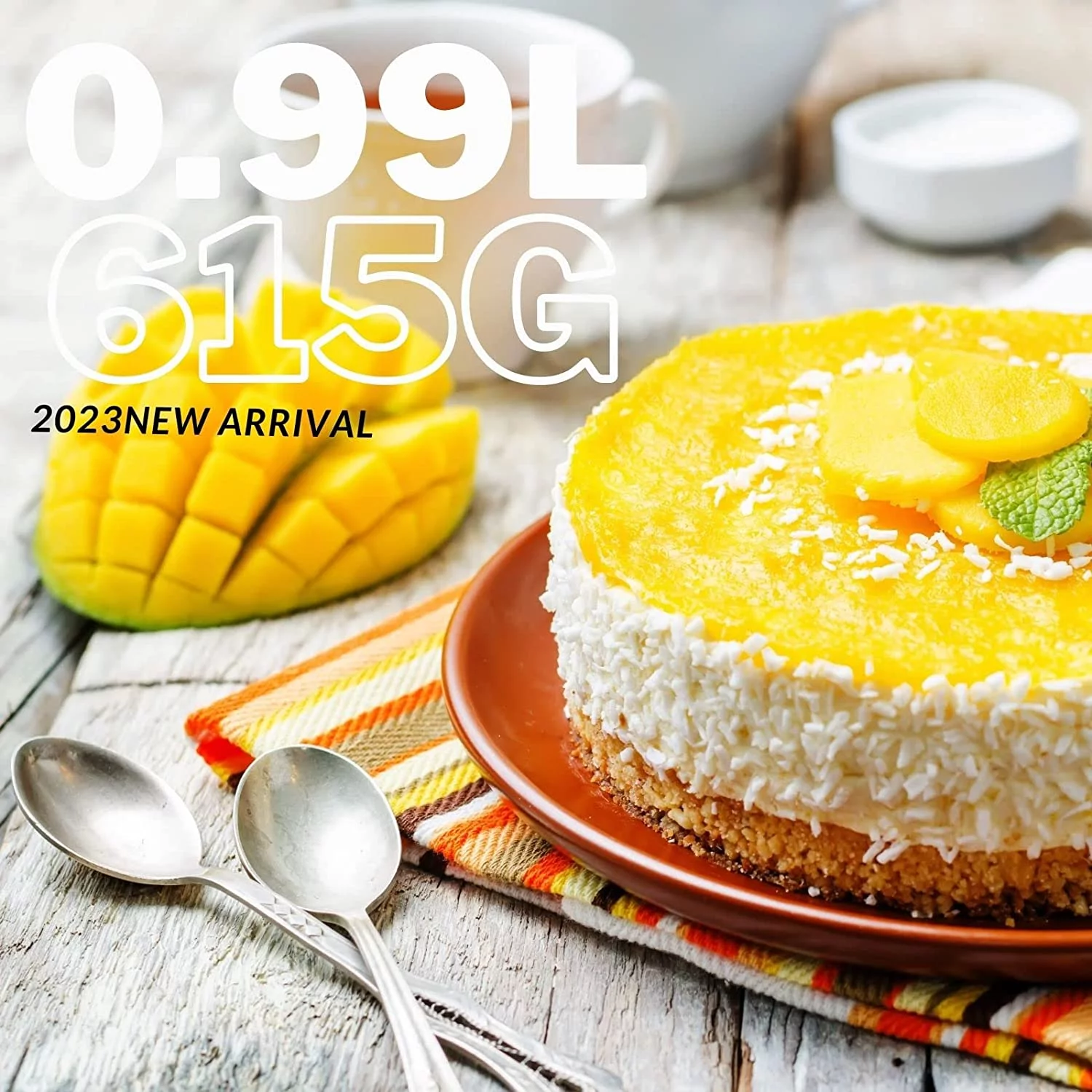 GreatWhip Mango Flavor Nitrous Oxide Chargers 615g Whipped Cream Charger 0.99Liter Whip Cream Charger (3 Cylinders)