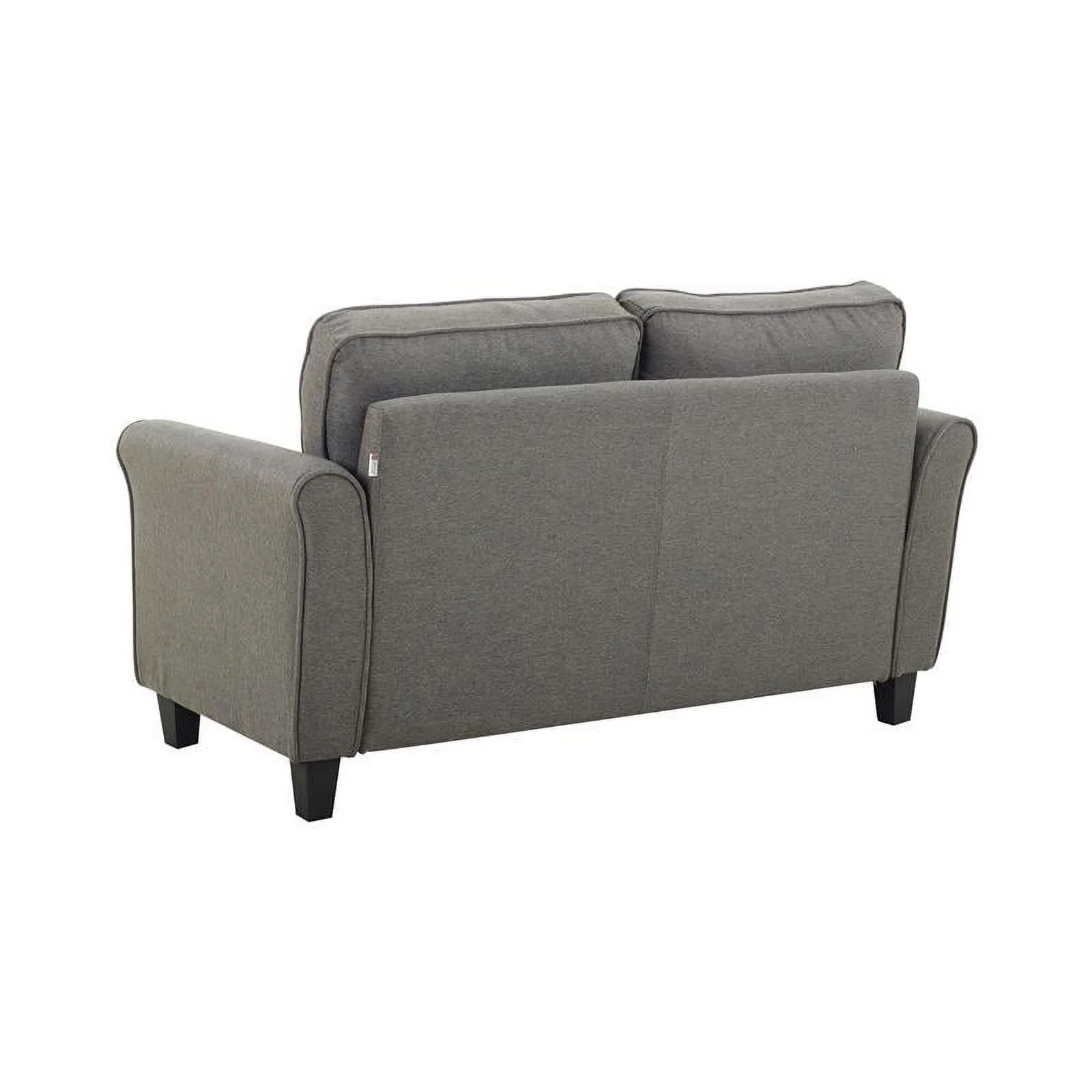 Lifestyle Solutions Helena Loveseat in Heather Gray Fabric Upholstery