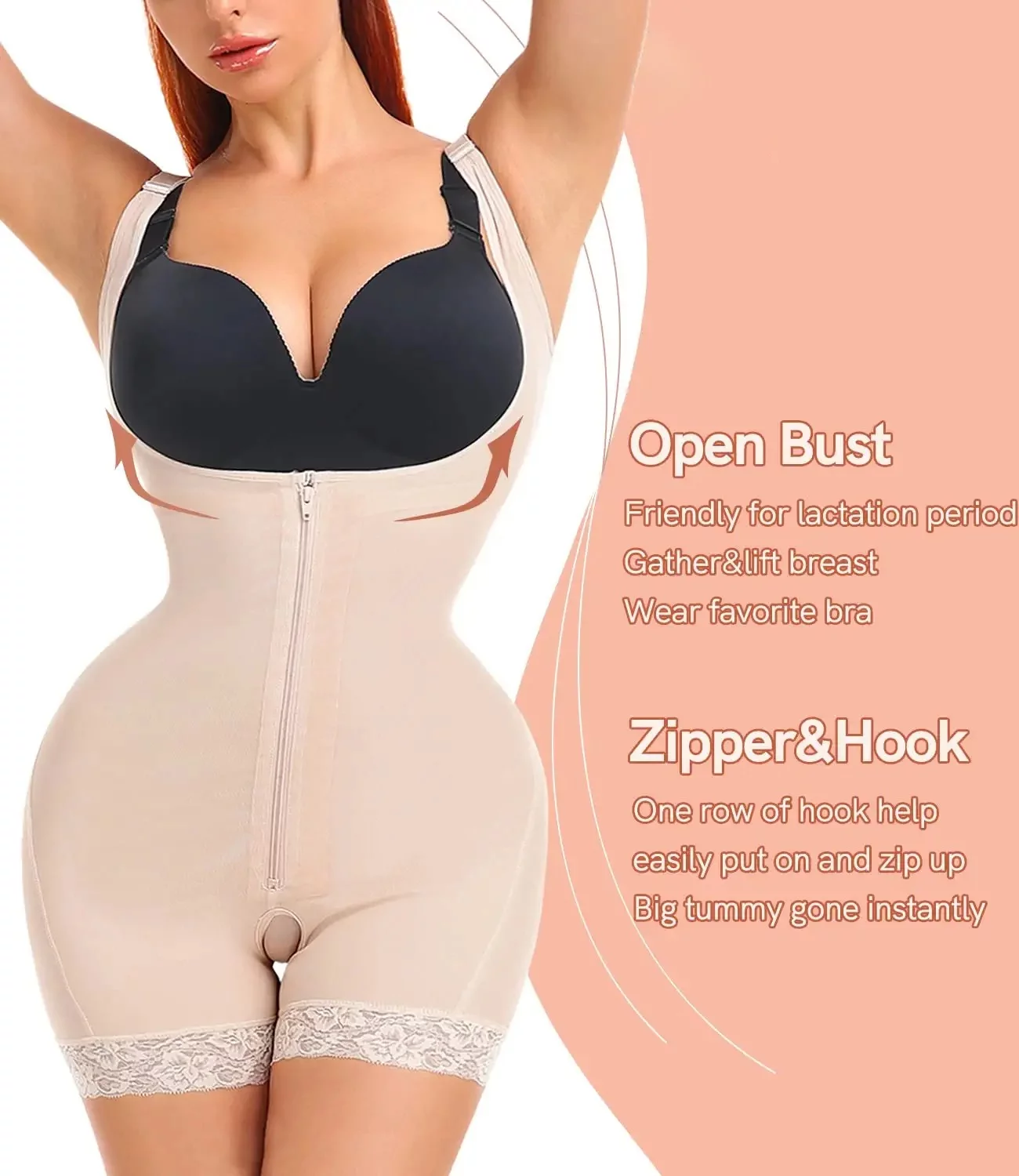 Fajas Colombianas Shapewear Bodysuit Slimming Full Body Shaper Tummy Control Tuck Girdle Shaping Postpartum