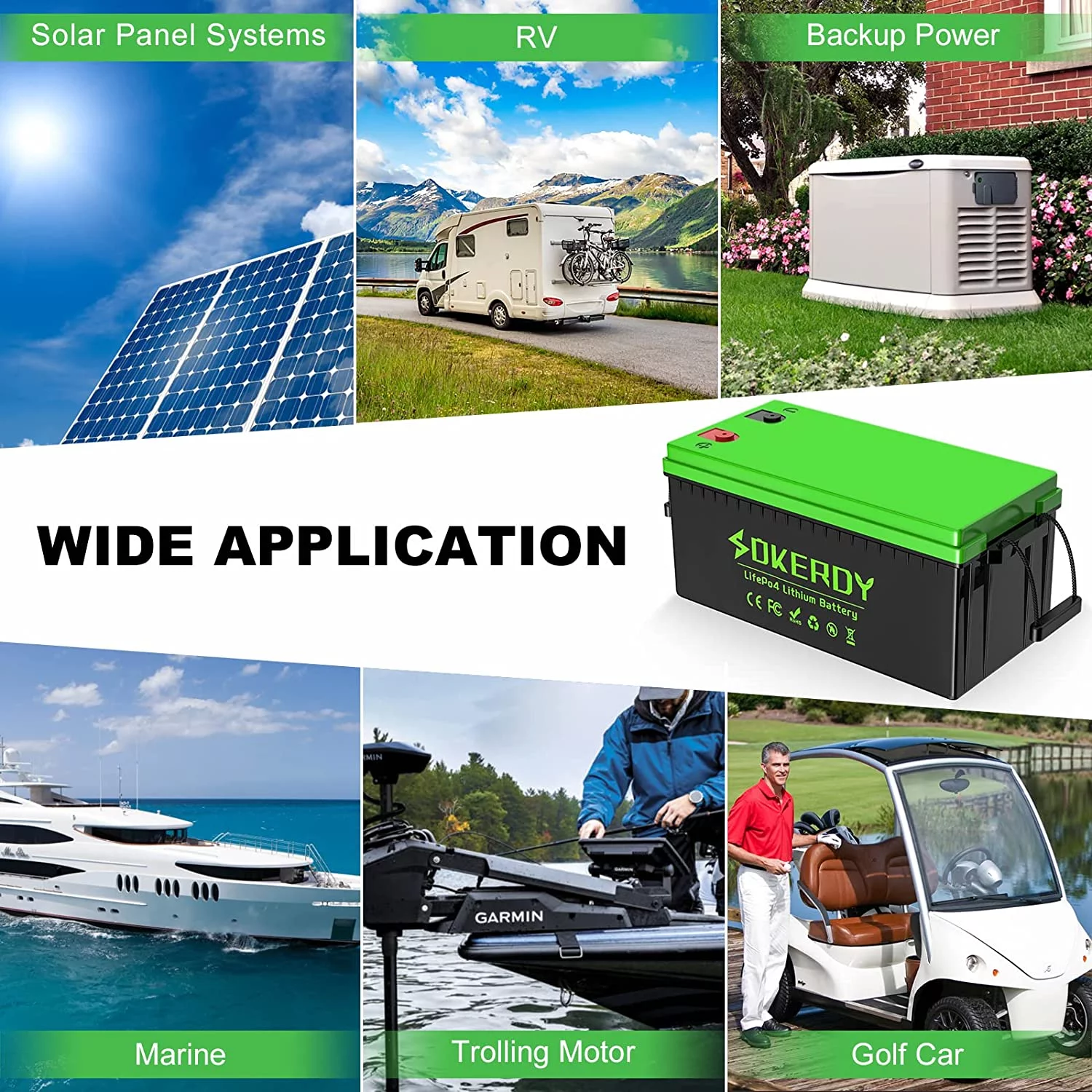 12.8V 400Ah LiFePO4 Deep Cycle Battery, MAX Energy 5120WH,400A BMS, 4000+ Cycles, 12.8V 400Ah Lithium Battery for Solar Off-Grid System RV Trolling Motor Marine Camper Golf Cart Backup Power
