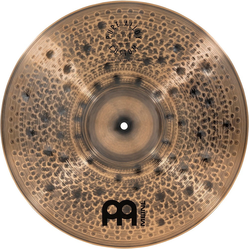 MEINL Pure Alloy Custom Extra Thin Hammered Crash Cymbal 18 in.