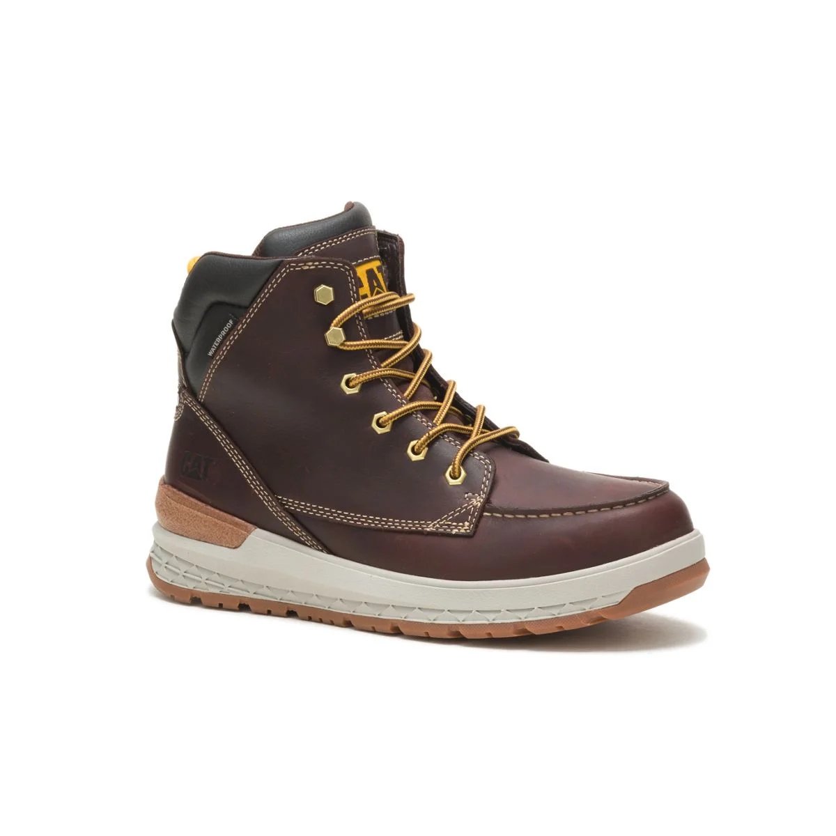 Caterpillar Impact Waterproof Work Boot Men Friar Brown