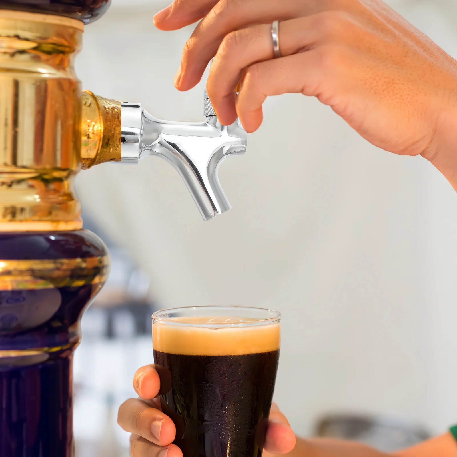 Beer Dispenser Homebrew Tap Keg Kegerator Draft Faucet Automatic Self Made Child Abs