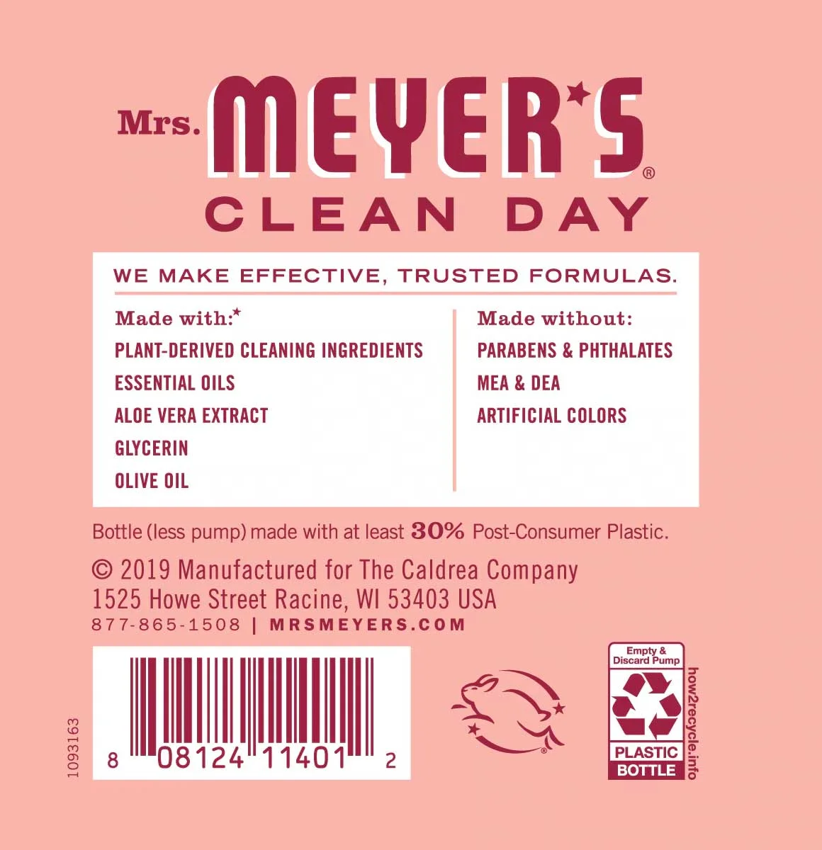 Mrs. Meyer's Rose Kitchen Set, Dish Soap, Hand Soap, Multi-Surface Cleaner, 1 CT
