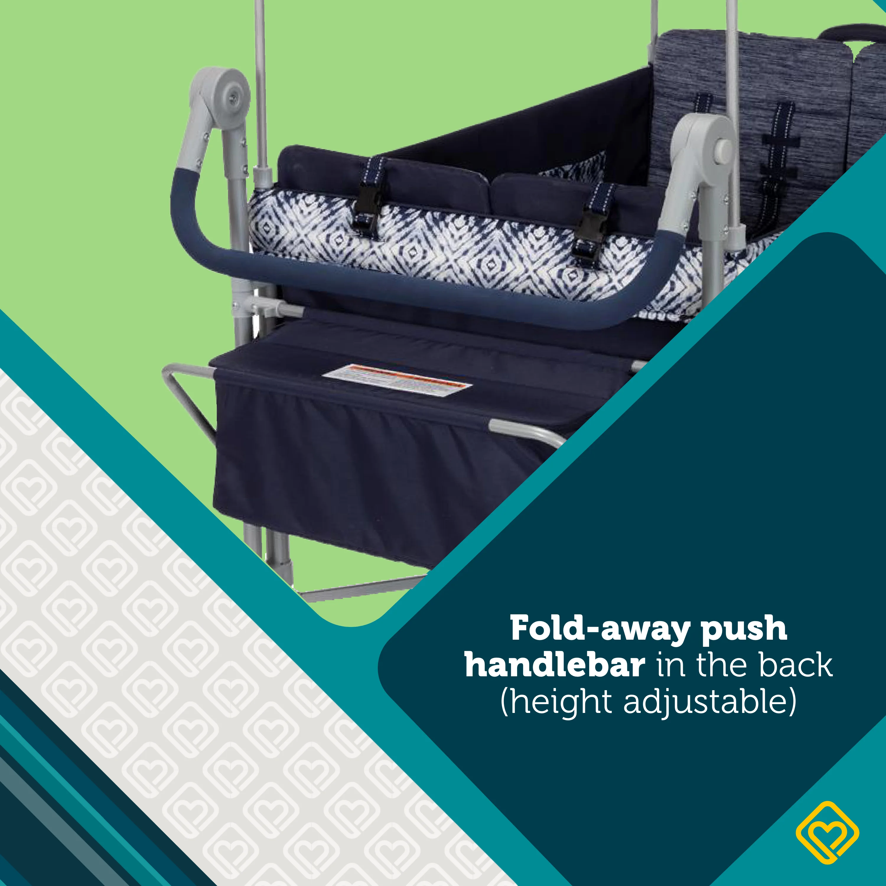 Safety 1st Summit Quad Wagon Stroller, Navy Ink,