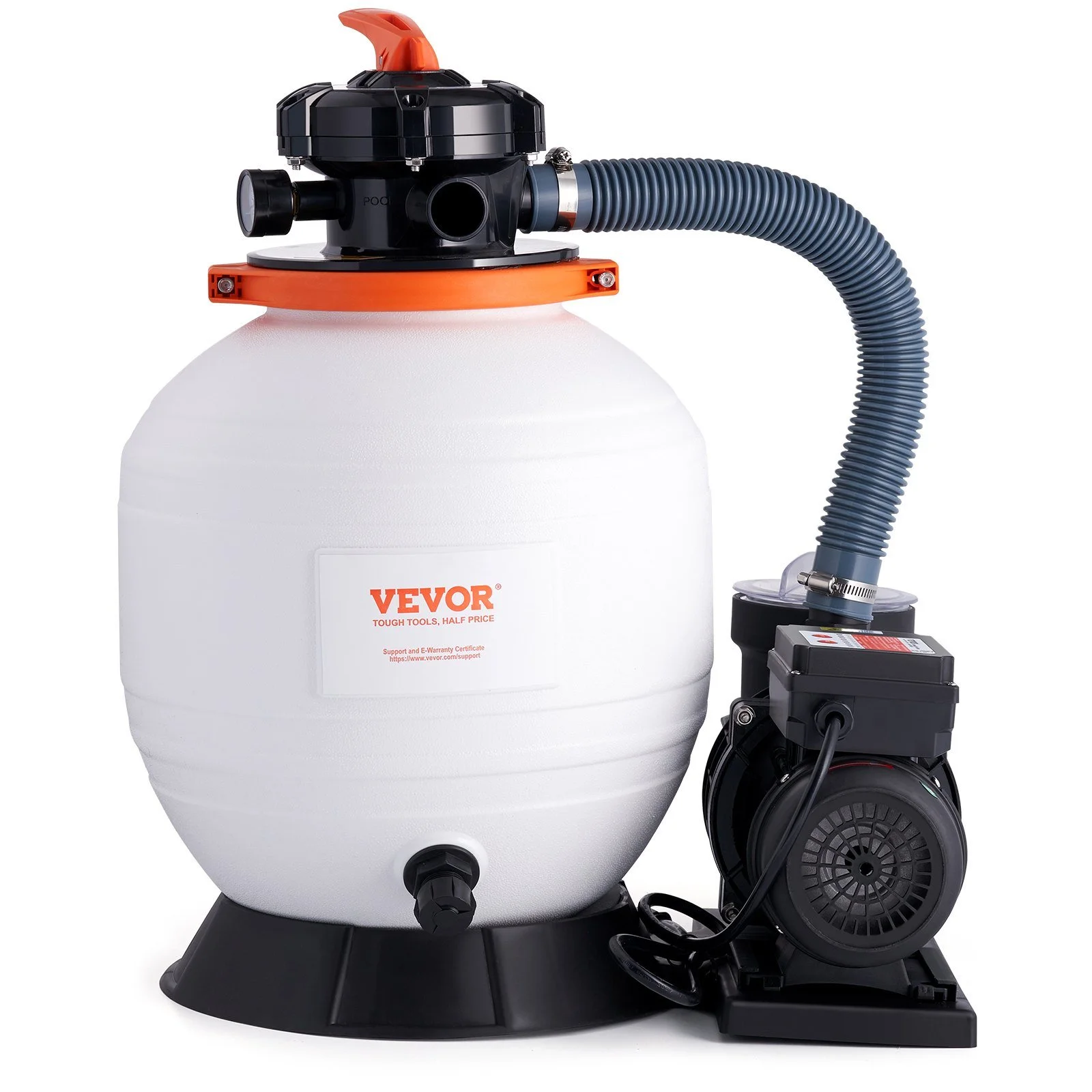 VEVOR 14-inch Sand Filter Pump - 11.9 - Efficient pool maintenance with versatility and durability!