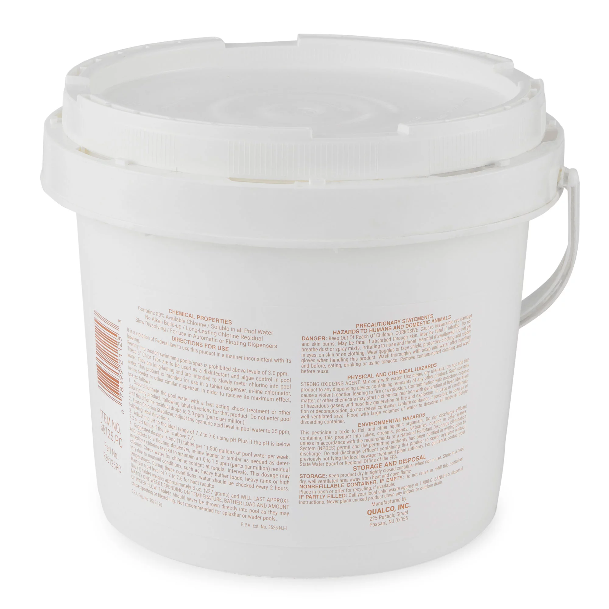 Pool Care 36125 Swimming Pool Chemical 3 Inch Chlorine Tablets, 25 Pounds