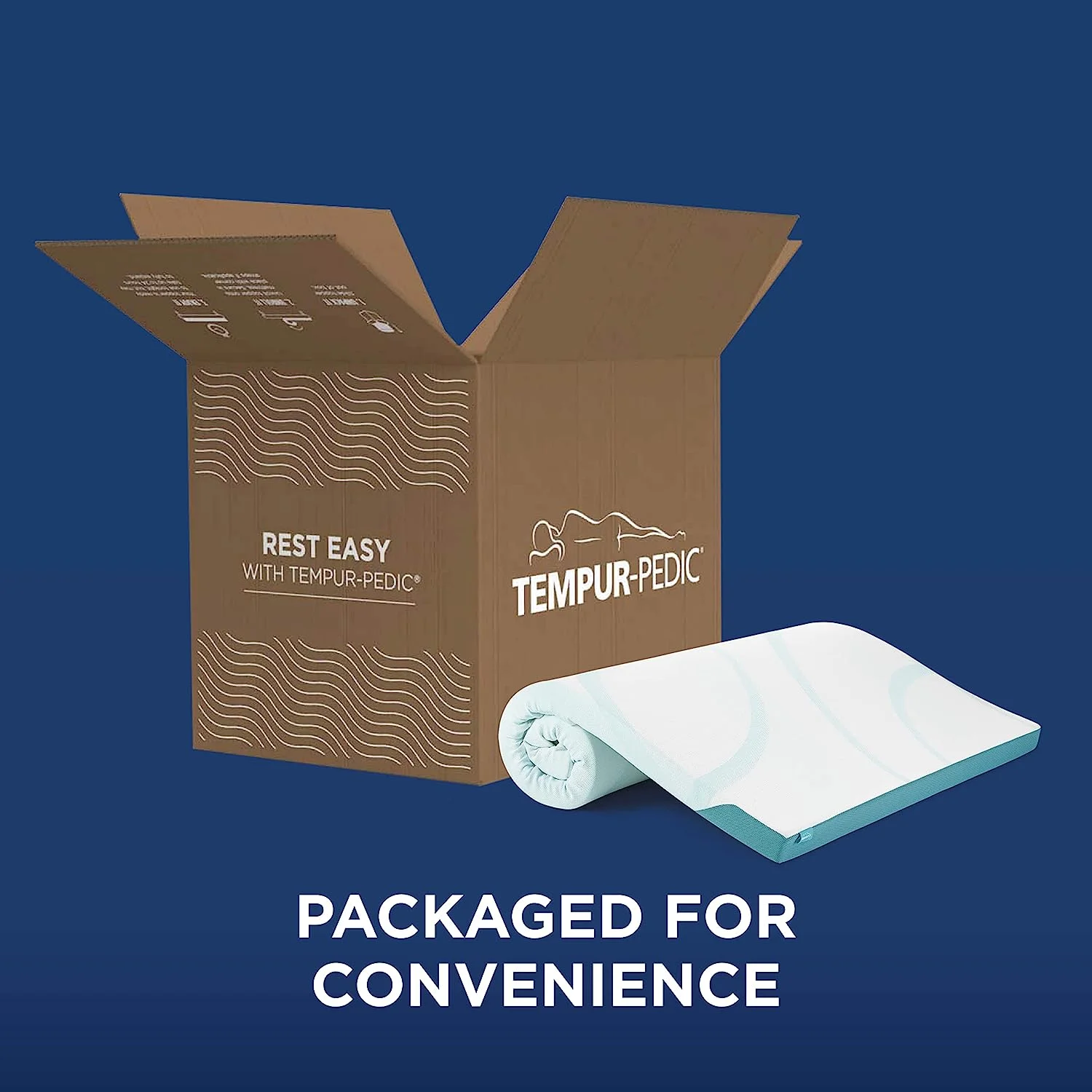 YANRUI TEMPUR-Adapt + Cooling 3-Inch King Mattress Topper Medium Luxury Premium Foam, Washable Cover, Medium Cooling Topper,white