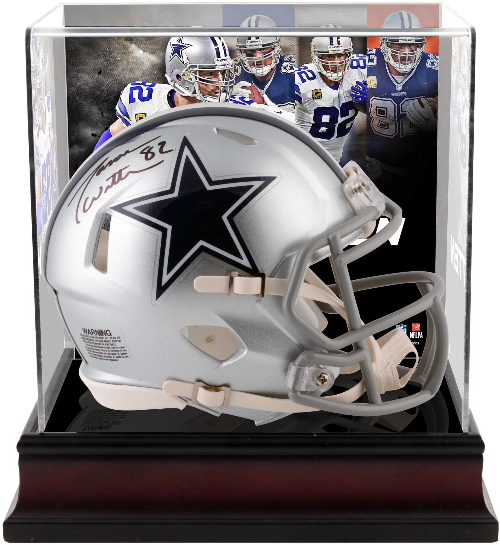 Jason Witten Dallas Cowboys Autographed Riddell Speed Mini Helmet with Deluxe Mini Helmet Case - Fanatics Authentic Certified