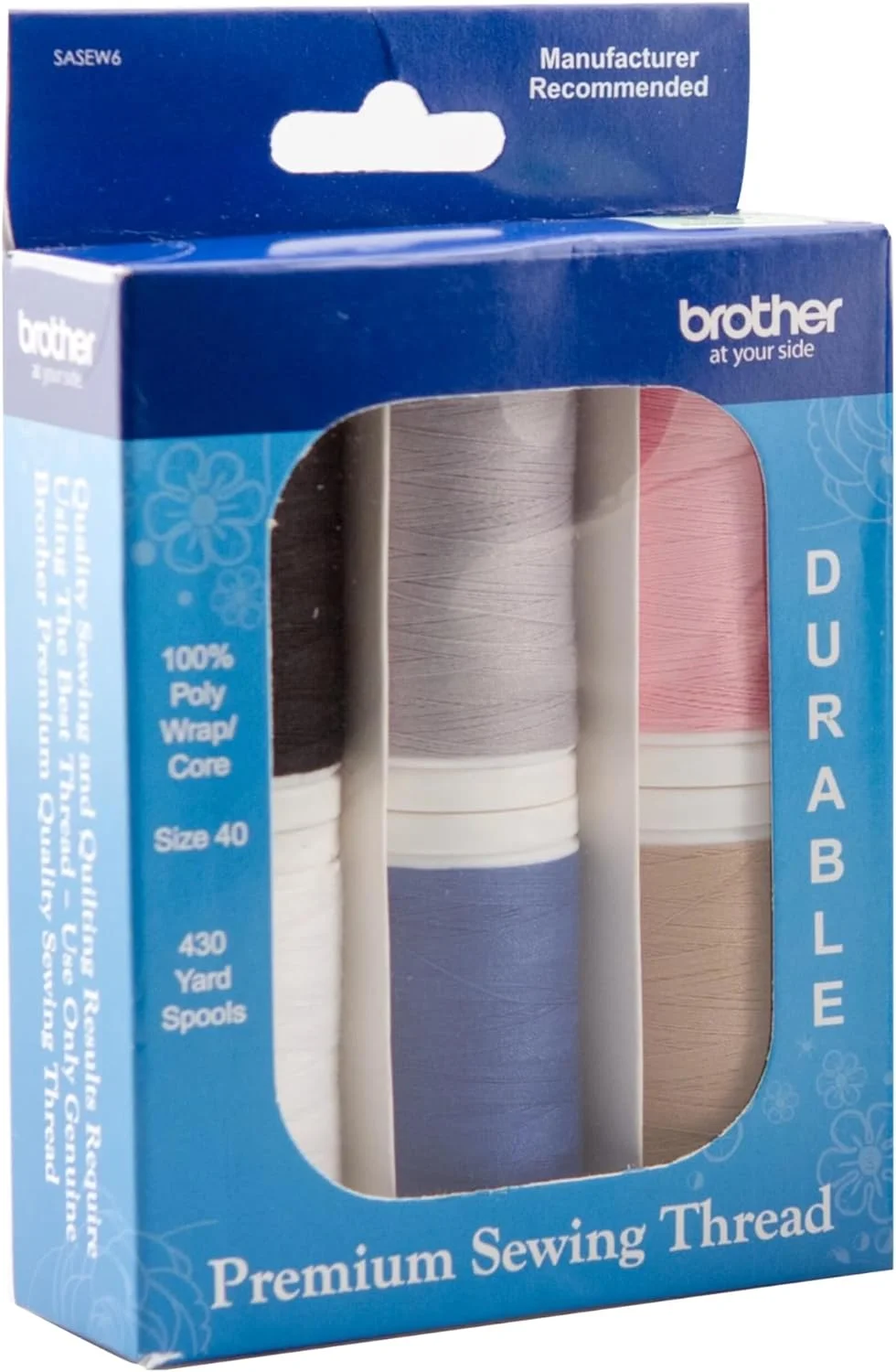 Brother SM2700 27-Stitch Free Arm Sewing Machine and 6-Piece Premium Sewing Thread Pack