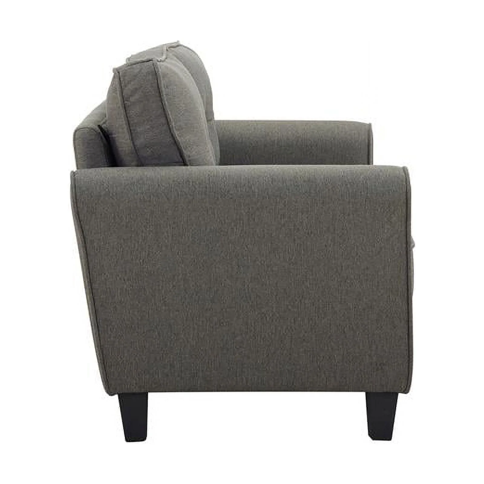 Lifestyle Solutions Helena Loveseat in Heather Gray Fabric Upholstery