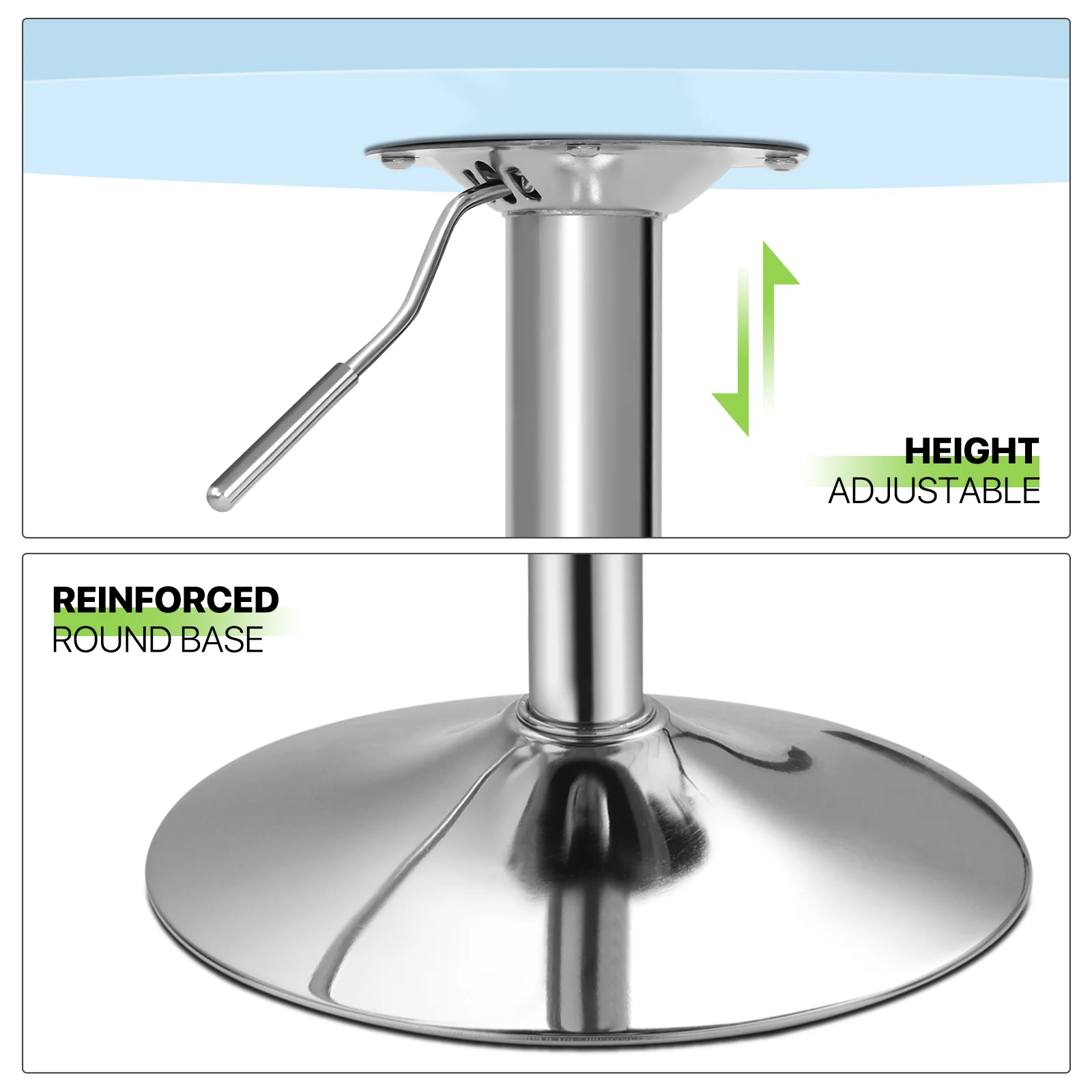 Magshion Round Bistro Pub Table, 23.6