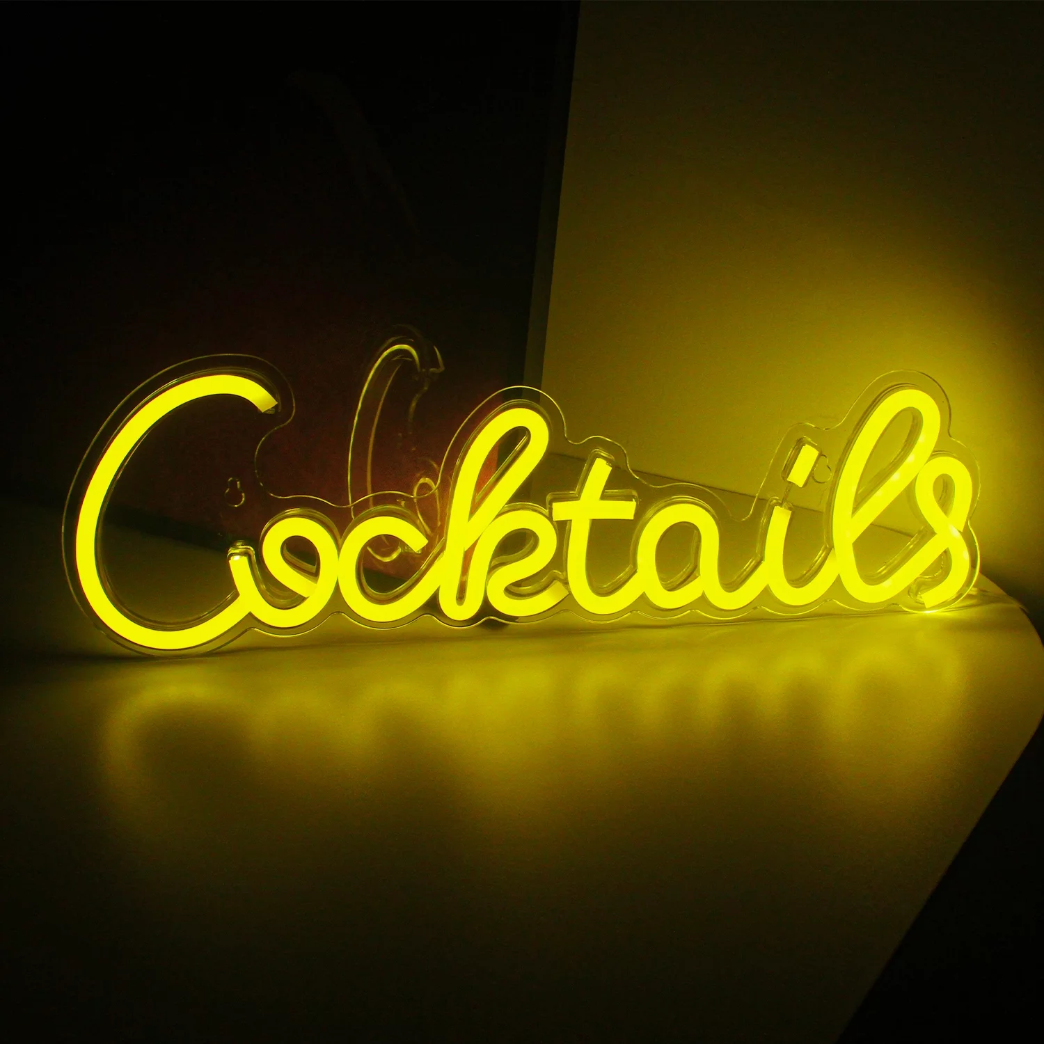 Hello Rosa Cocktails LED Neon Light Signs USB Power for Home Bedroom Party Beer Bar Cafe Man Cave Decoration