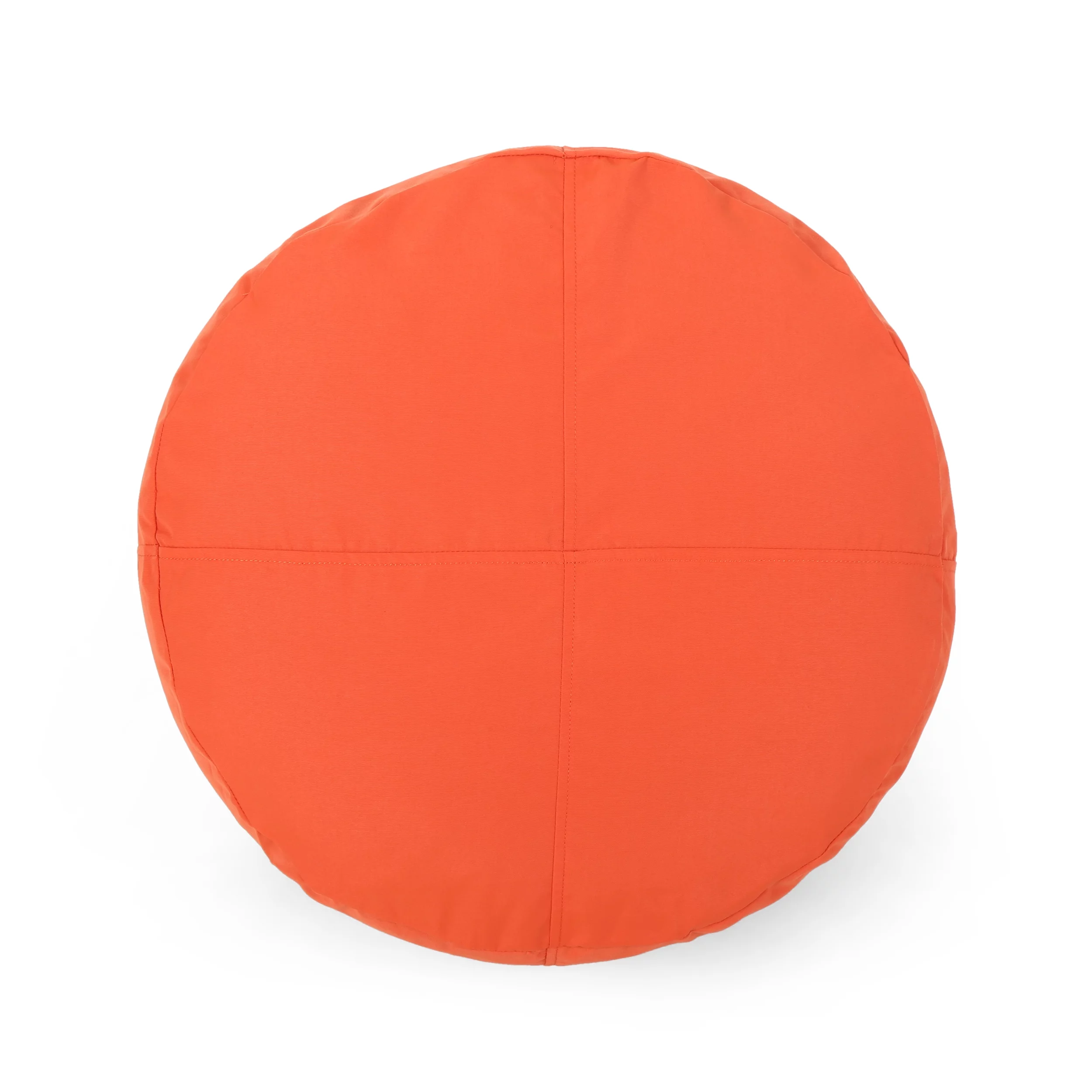 Harley Outdoor Water Resistant Fabric 2' Ottoman Pouf, Coral