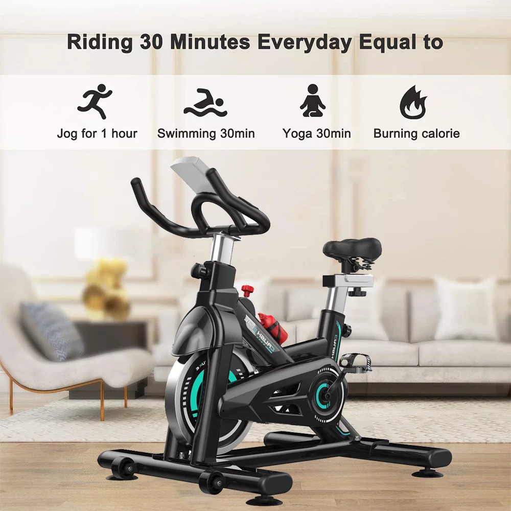 SKONYON Exercise Bike Indoor Cycling Bike Home Fitness Cardio Exercise with LCD Display