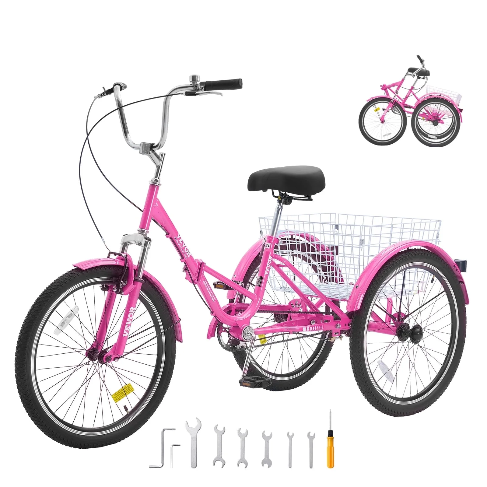 SKYSHALO Folding Adult Tricycle 26