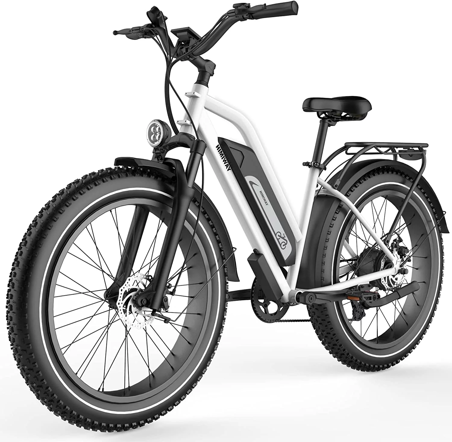 Himiway Cruiser Step Thru Electric Bike, 60Miles Long Range 48V 17.5Ah Battery 750W Motor 26