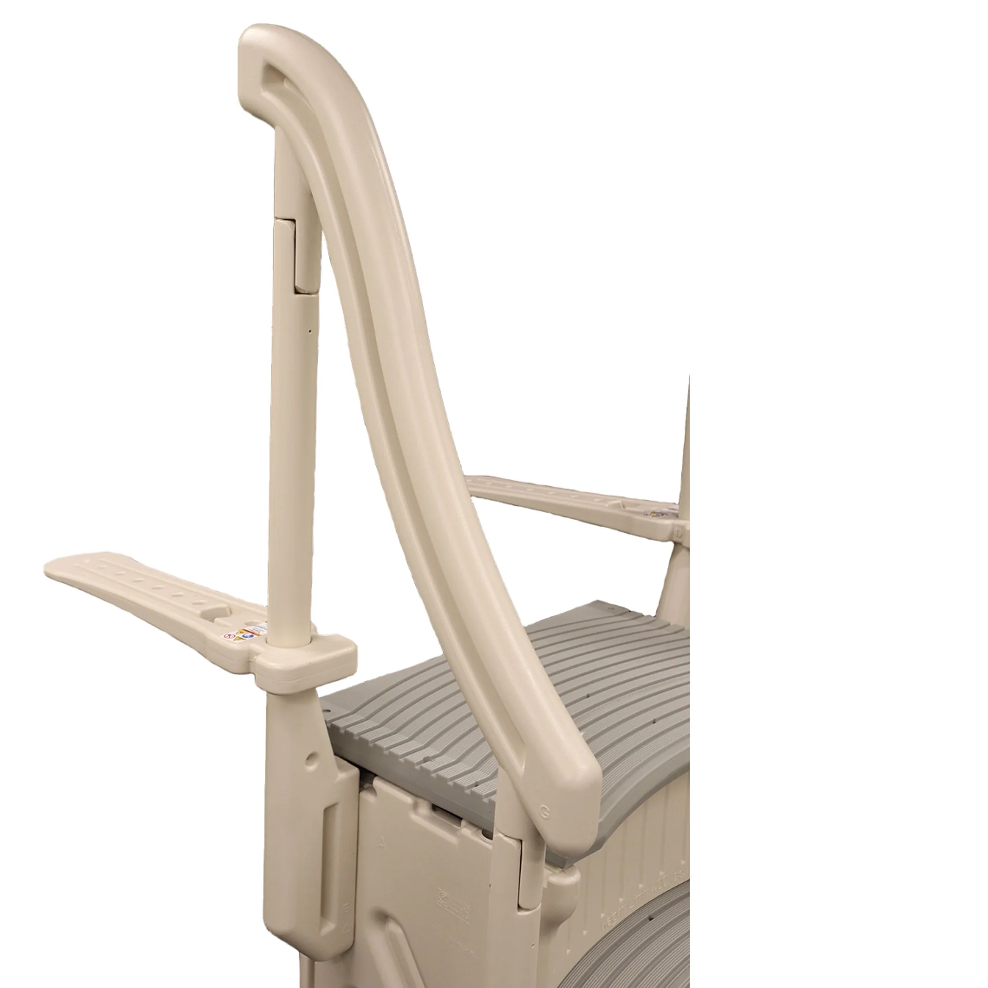 Confer Plastics Curved In-Pool 3 Step Ladder, In Ground Pool Stairs