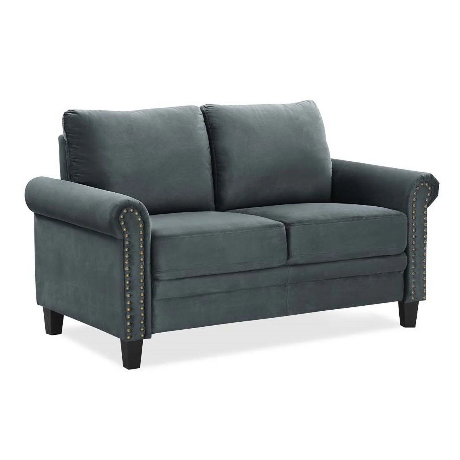 Set of 2 Nailhead Trim Loveseat and Accent Chair