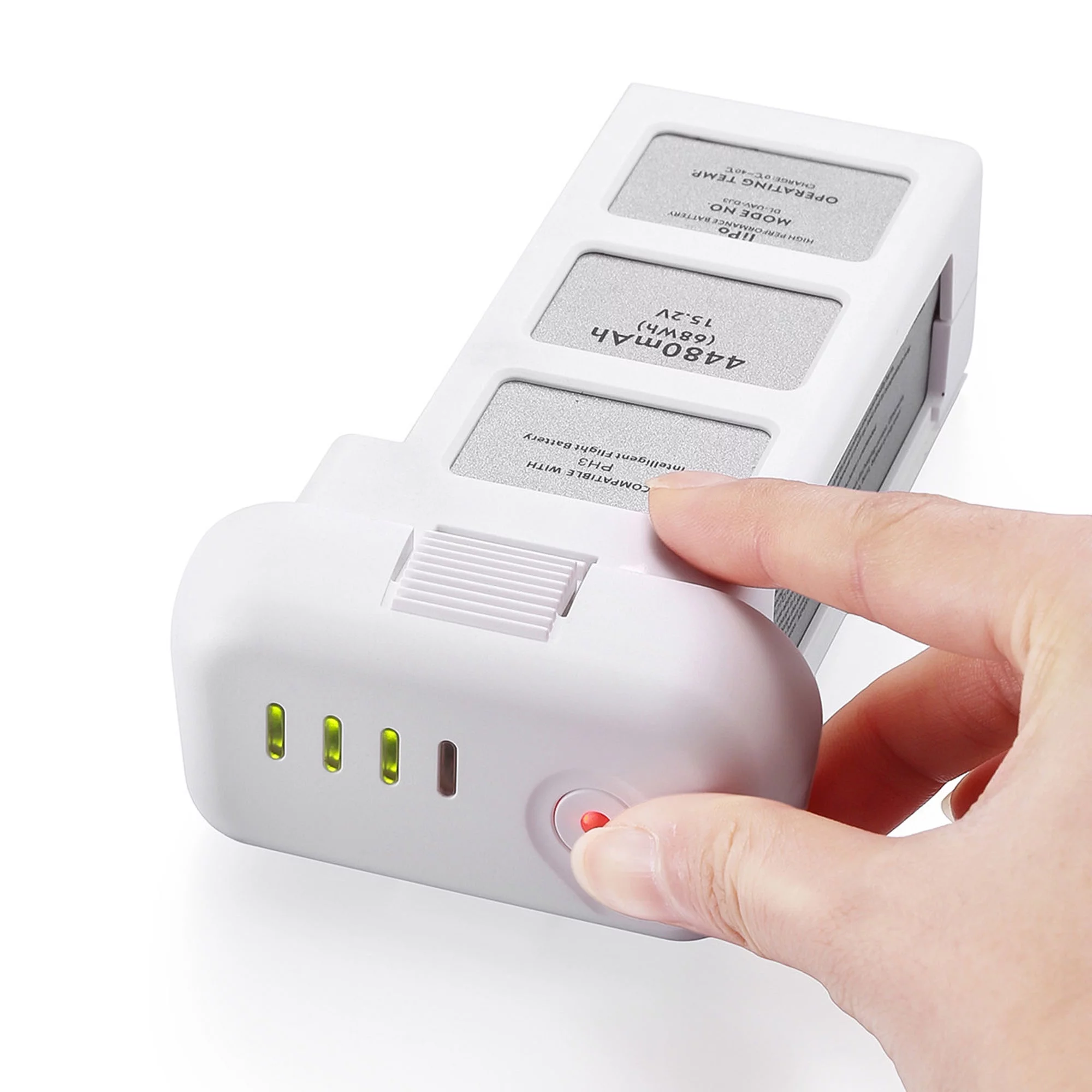 Powerextra 15.2V 4480mAh Intelligent Flight Li-PO Replacement Battery for DJI Phantom 3 Drones Standard, Advanced, Professional, 4K- Upgraded for v1.9.60 Firmware Batteries