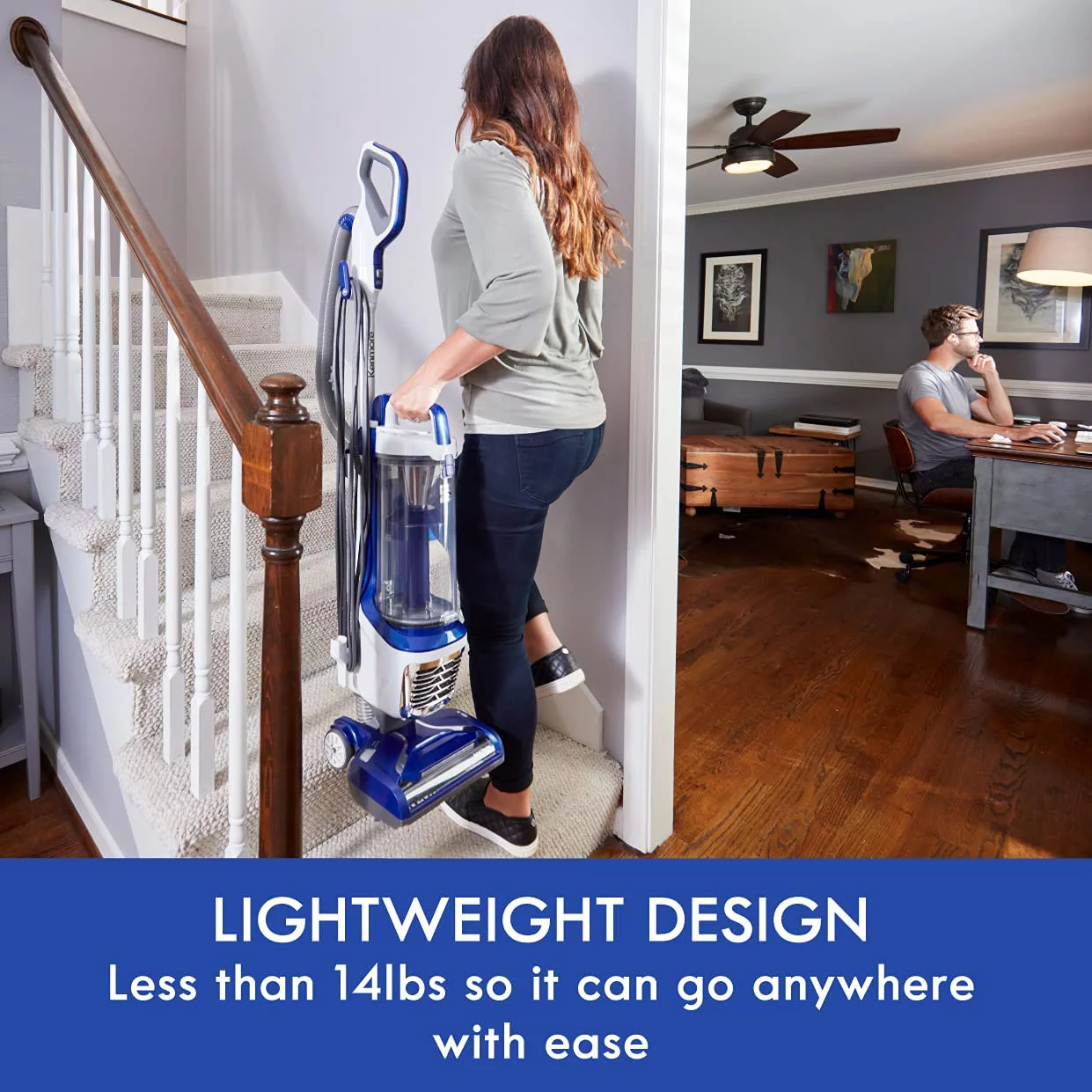 Kenmore DU5080 Bagless Upright Vacuum Pet Friendly Lift-Up Carpet Vacuum Cleaner 2-Motor Power Suction with HEPA Filter, 3-in-1 Combination Tool, Pet HandiMate for Carpet, Floor, Pet Hair