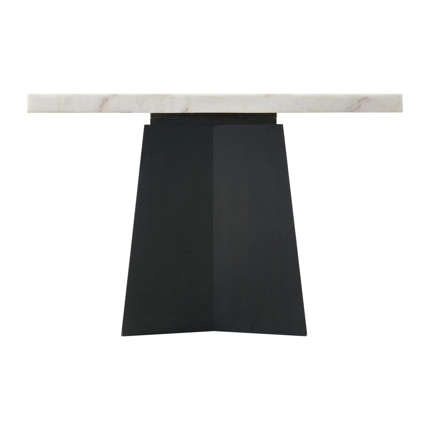 The Picket House Furnishings Dillon Standard Height Marble Table in White