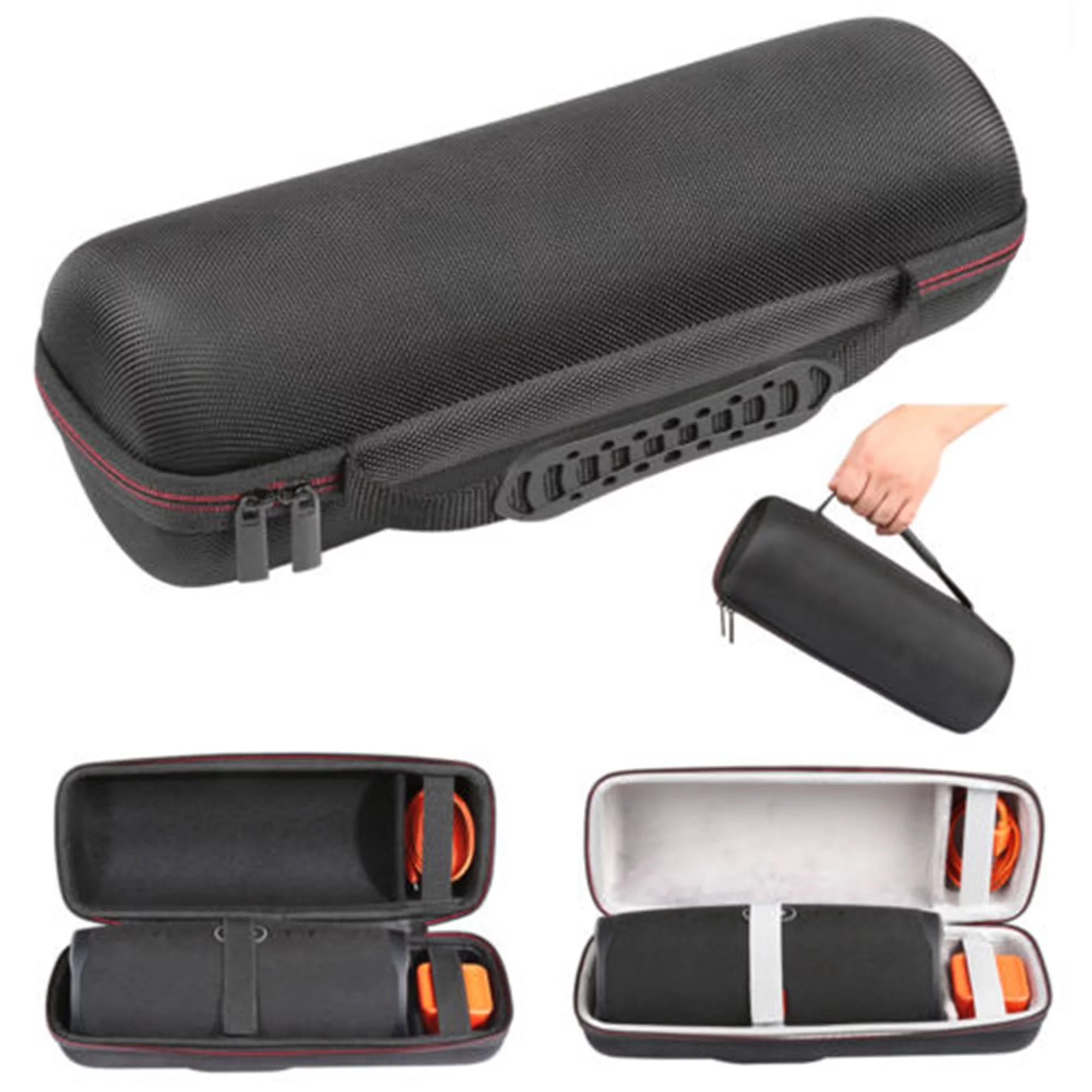 Inevnen Case for JBL Charge 4 / Charge 5 / Pulse 4 Portable Waterproof Wireless Bluetooth Speaker Fits USB Plug and Cable  More