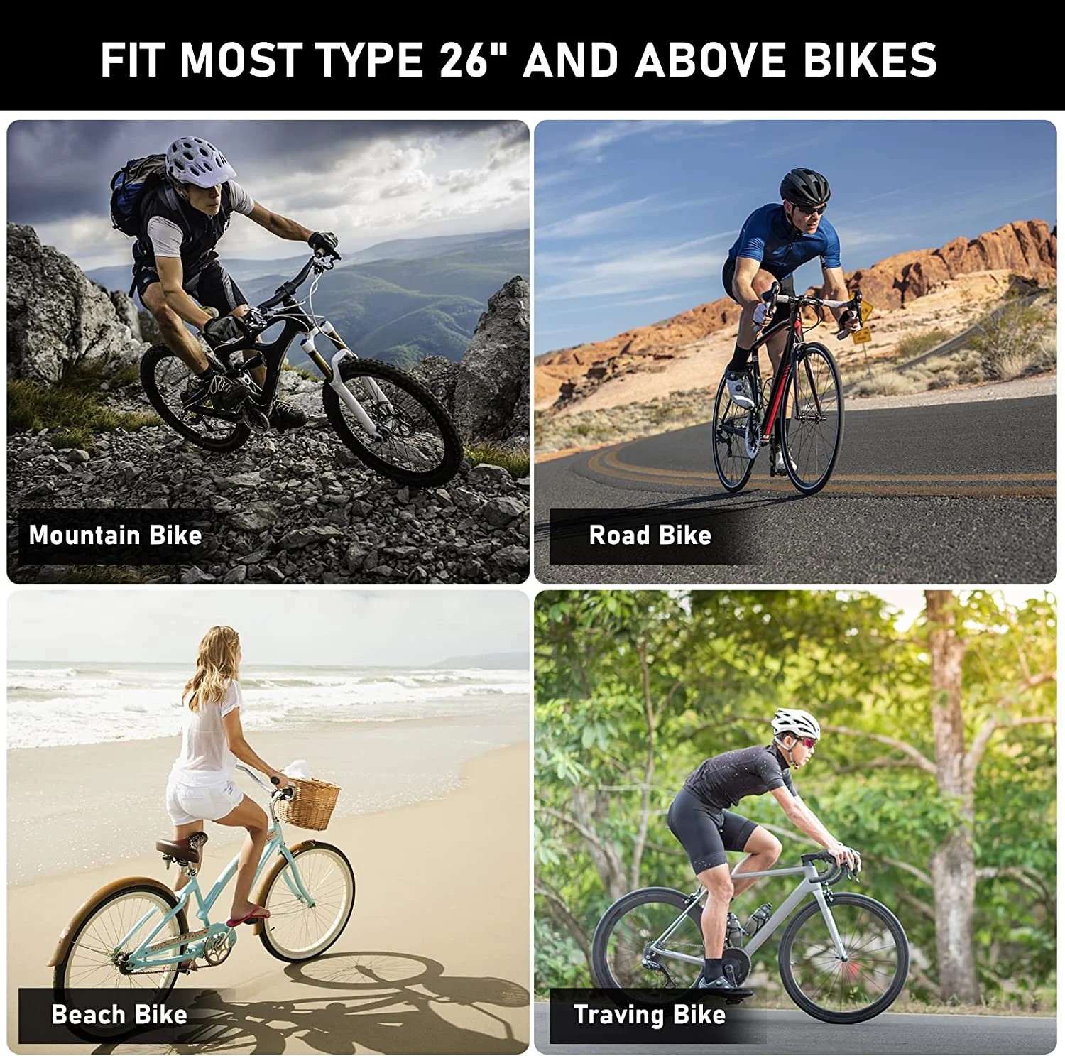 PEXMOR 100cc Bicycle Motor Engine Kit, 2-Stroke Petrol Gas Motor Motorized Bike Kit, Gas Bike Conversion Refit Set Super Fuel-efficient for 26