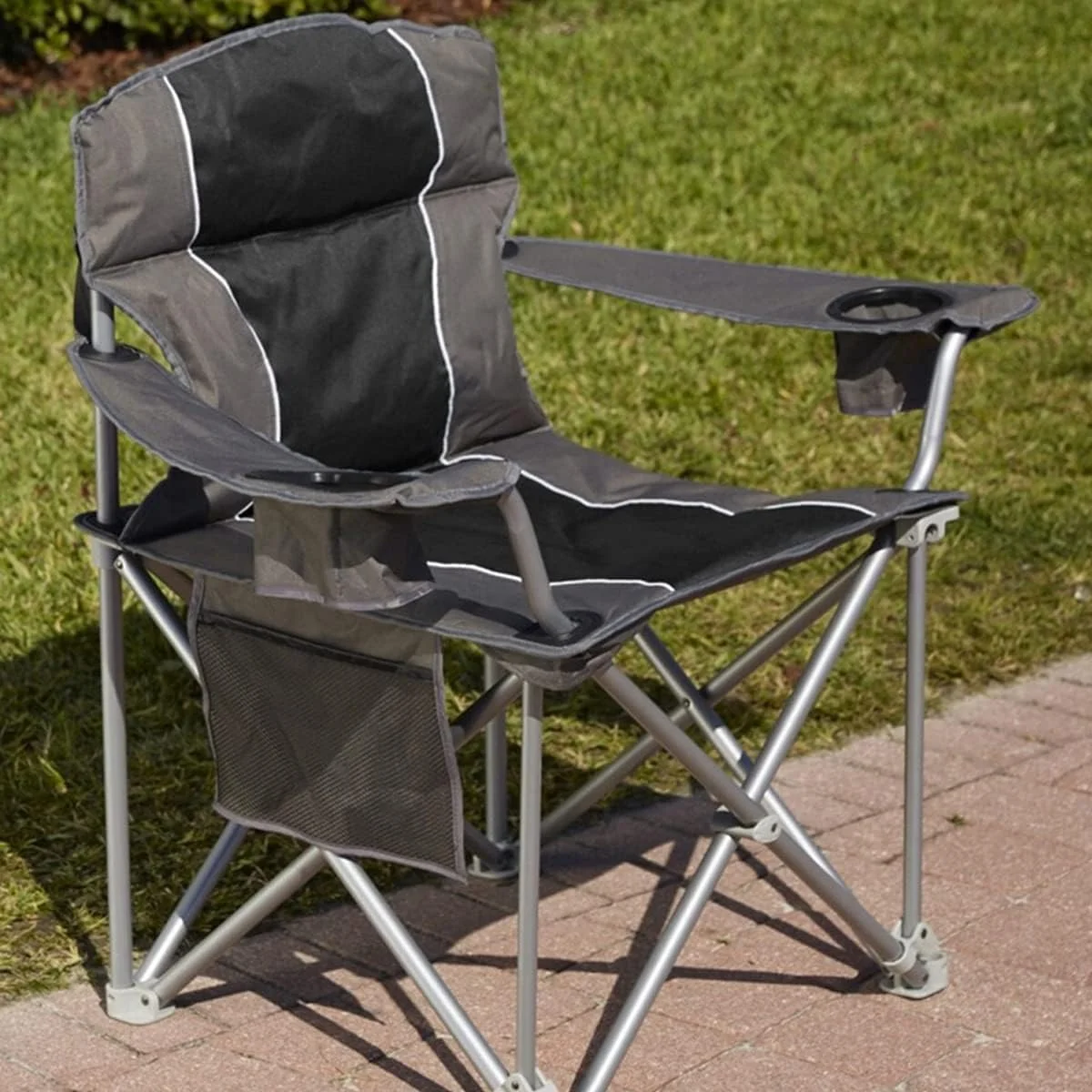 500-lb. Capacity Heavy-Duty Portable Chair Black 500 lb