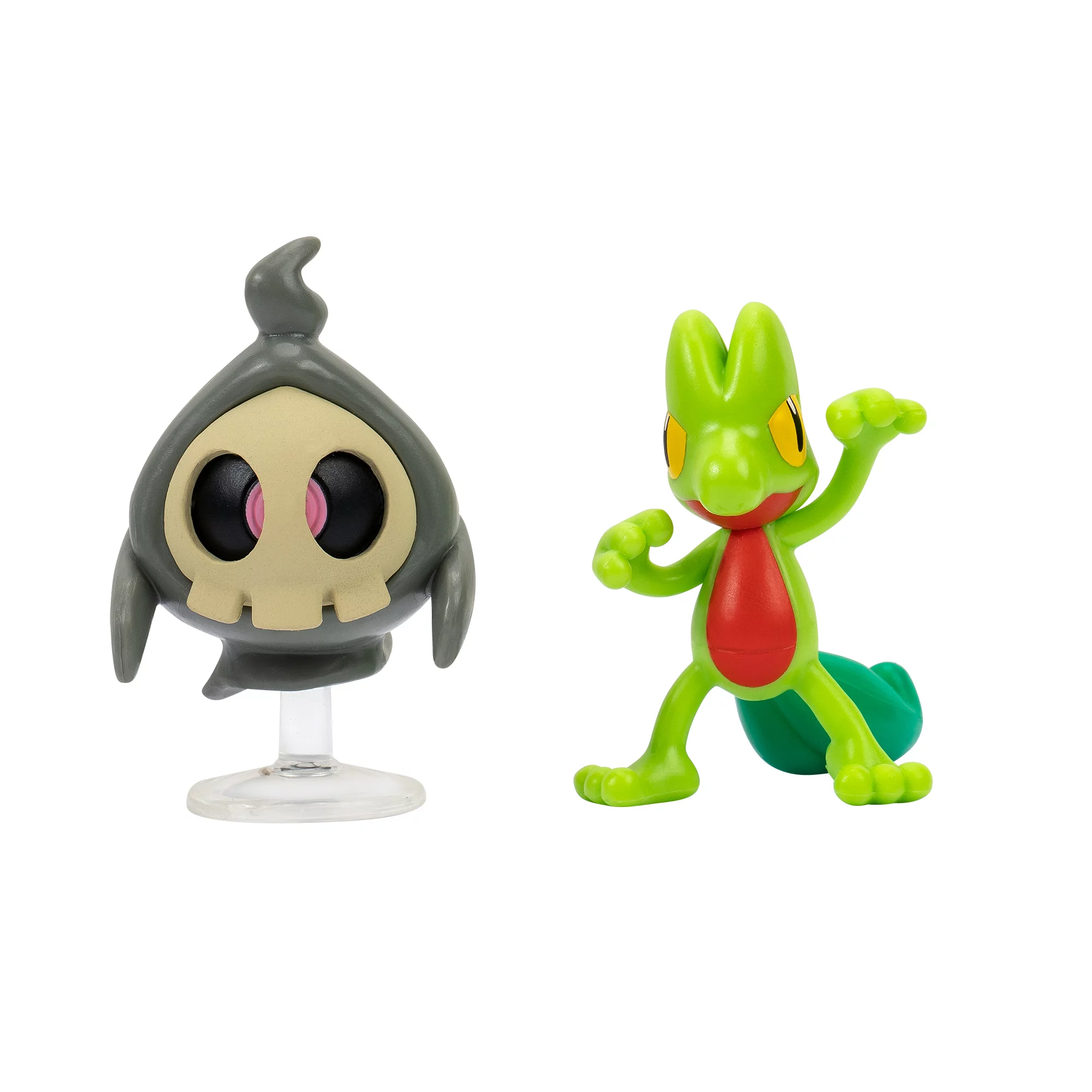 Pokemon Battle Figure 2 Pack - Features 2 inch Treecko & Duskull - Authentic Details