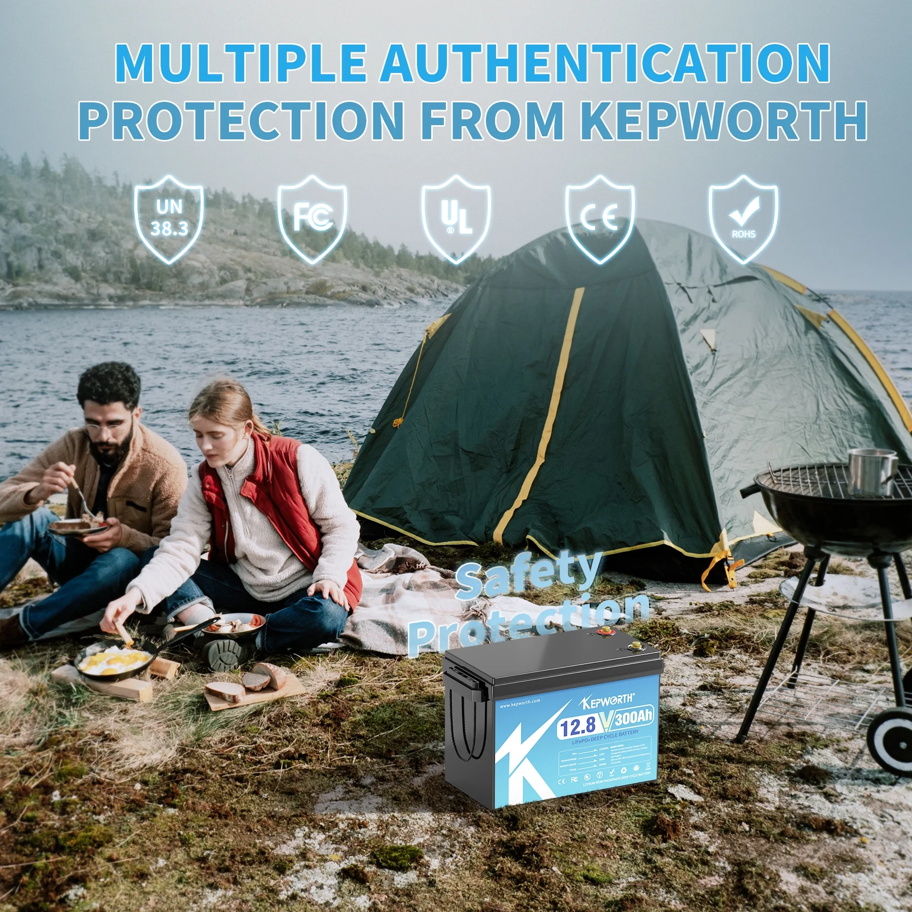 12V 180Ah LiFePO4 Battery, Rechargeable Lithium Batteries with 100A BMS, Over 4000+ Deep Cycle, Perfect for RV, Solar, Marine, Trolling Motor, Camping, Boat